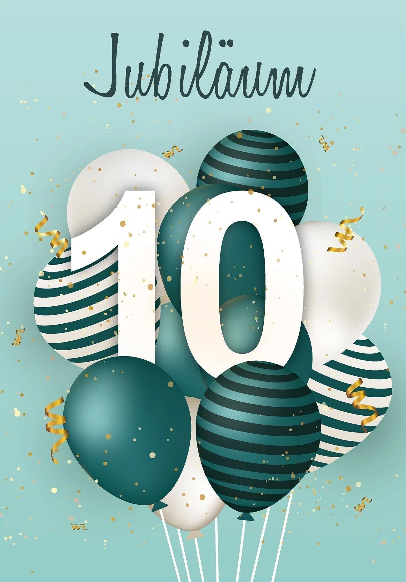 10 Jahre Jubiläum - Ballons Grün - Image 2