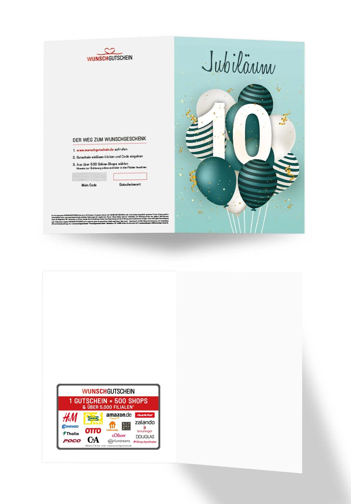 10 Jahre Jubiläum - Ballons Grün PDF - Image 3