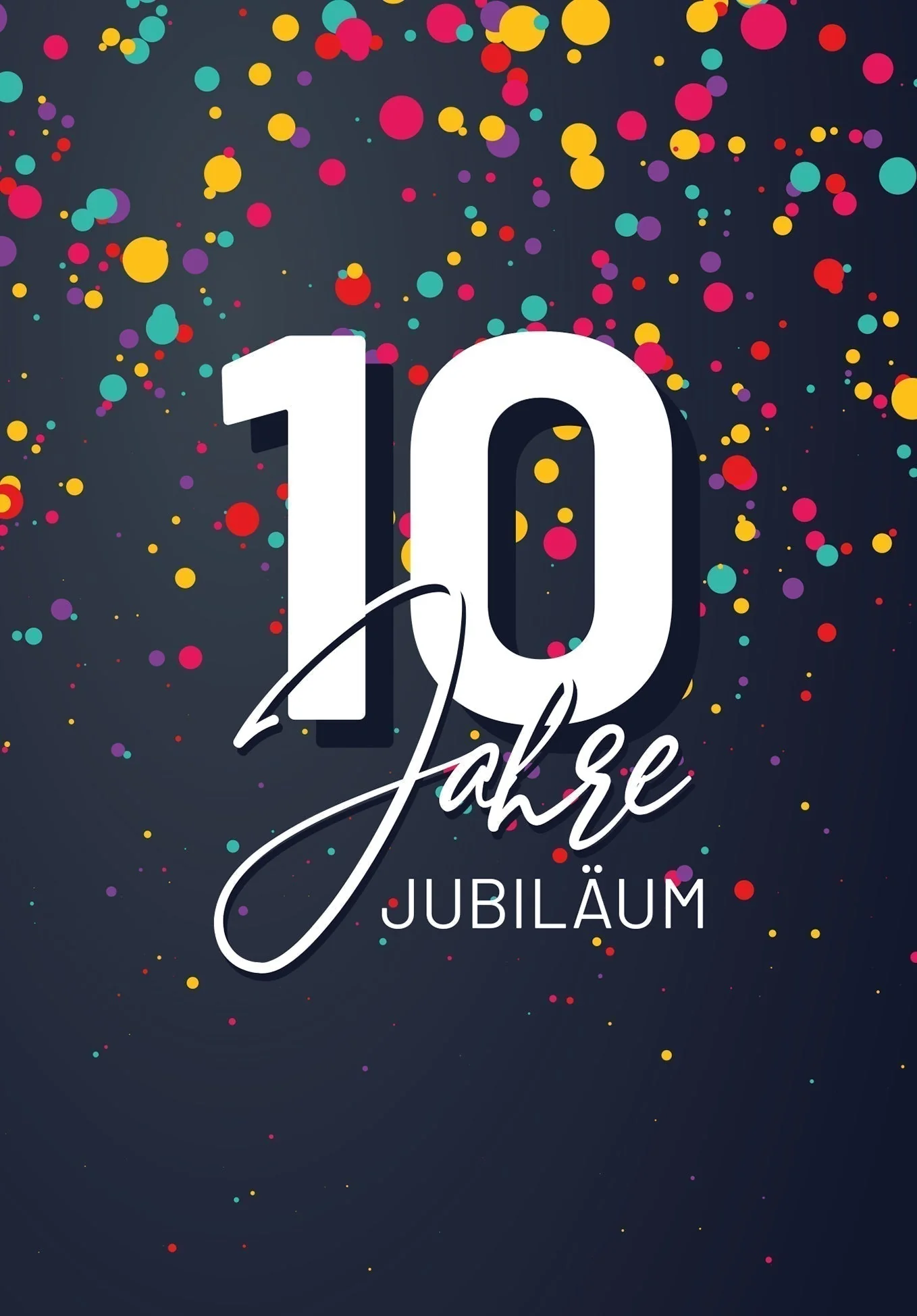 10 Jahre Jubiläum - Konfetti PDF - Image 2