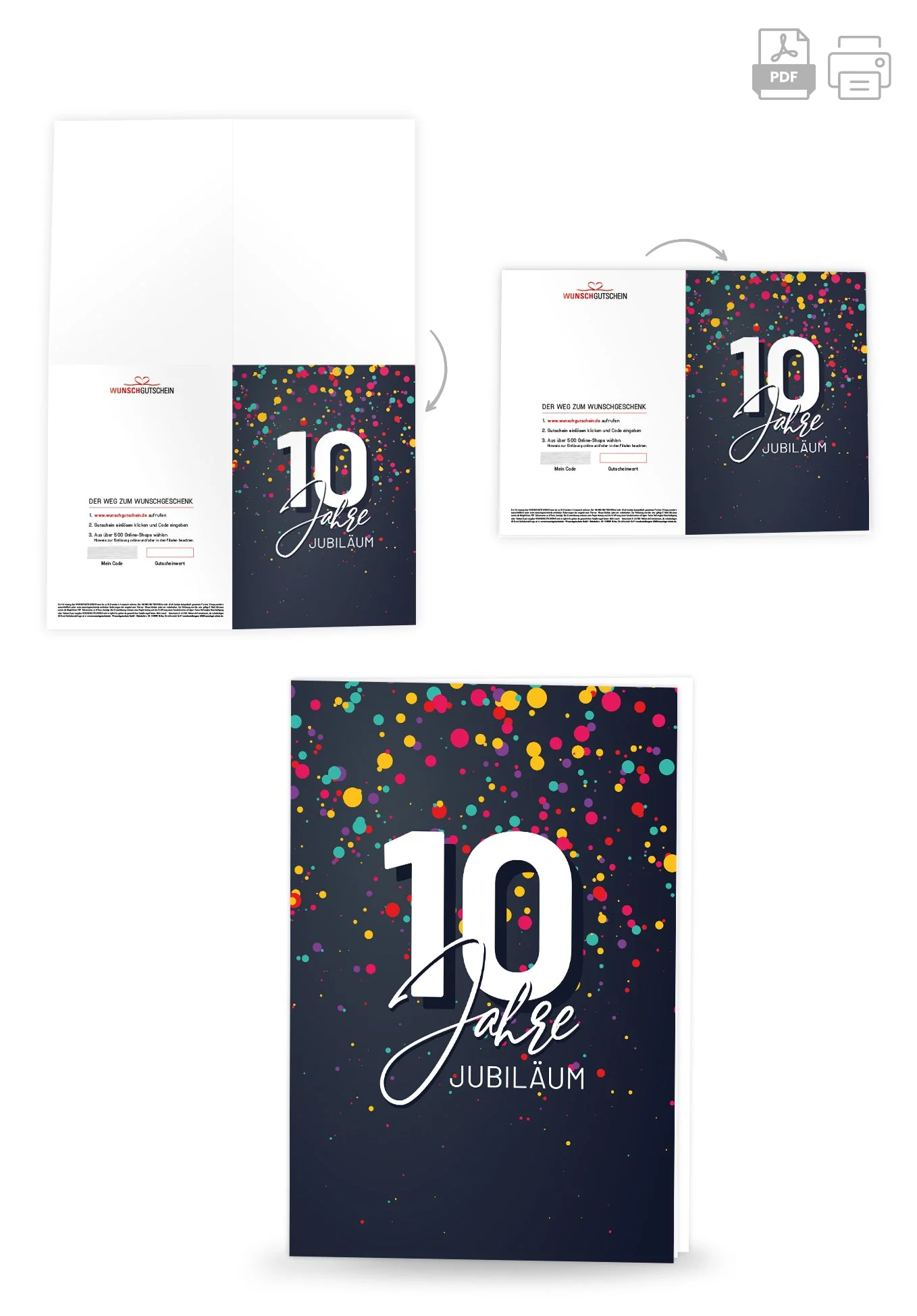 10 Jahre Jubiläum - Konfetti PDF - Image 4