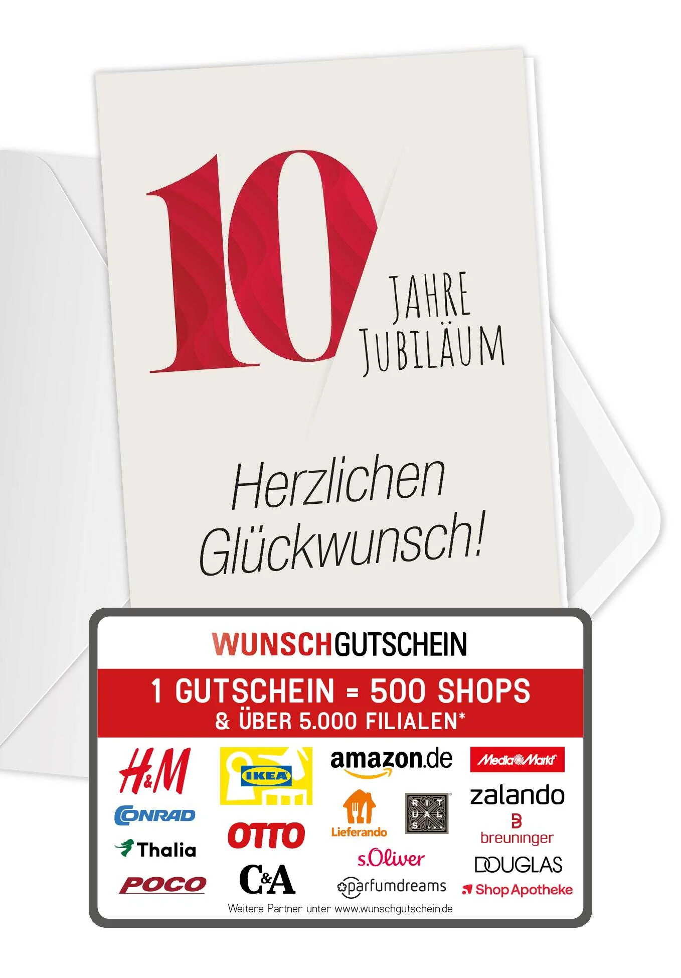 10 Jahre Jubiläum - Rot