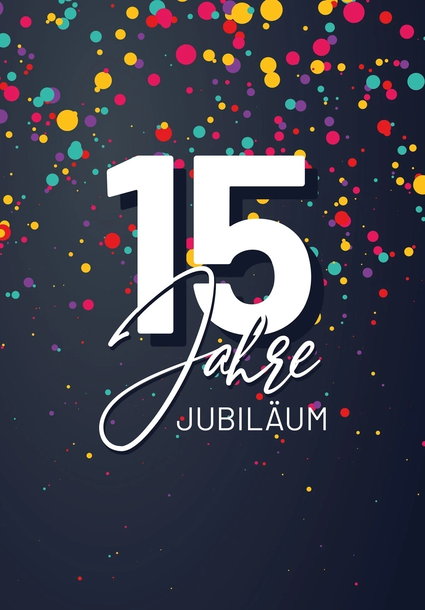 15 Jahre Jubiläum - Konfetti PDF - Image 2