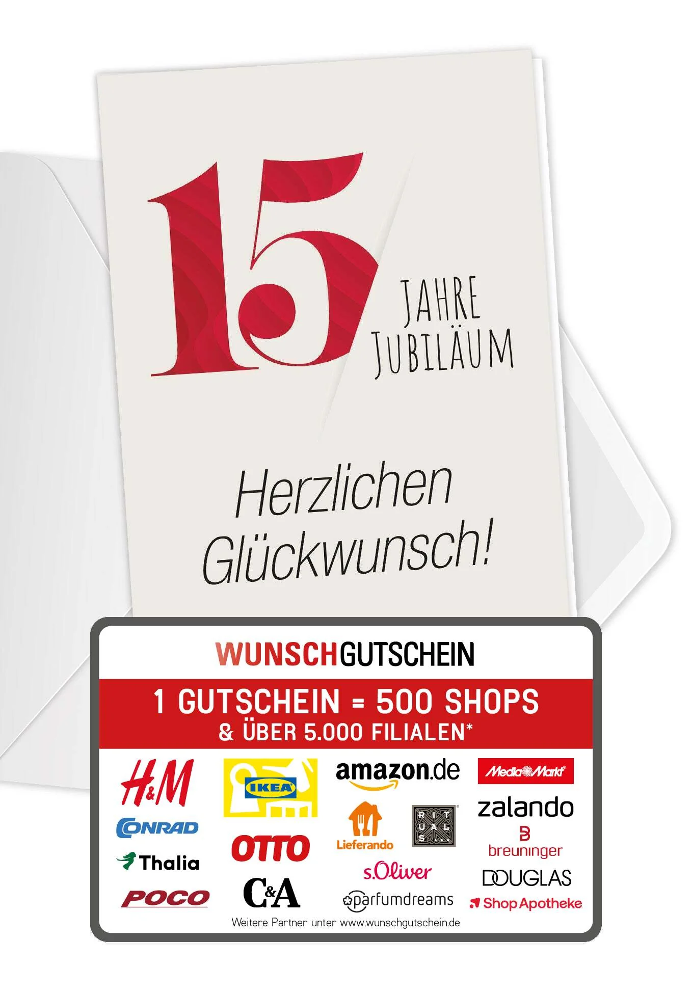 15 Jahre Jubiläum - Rot