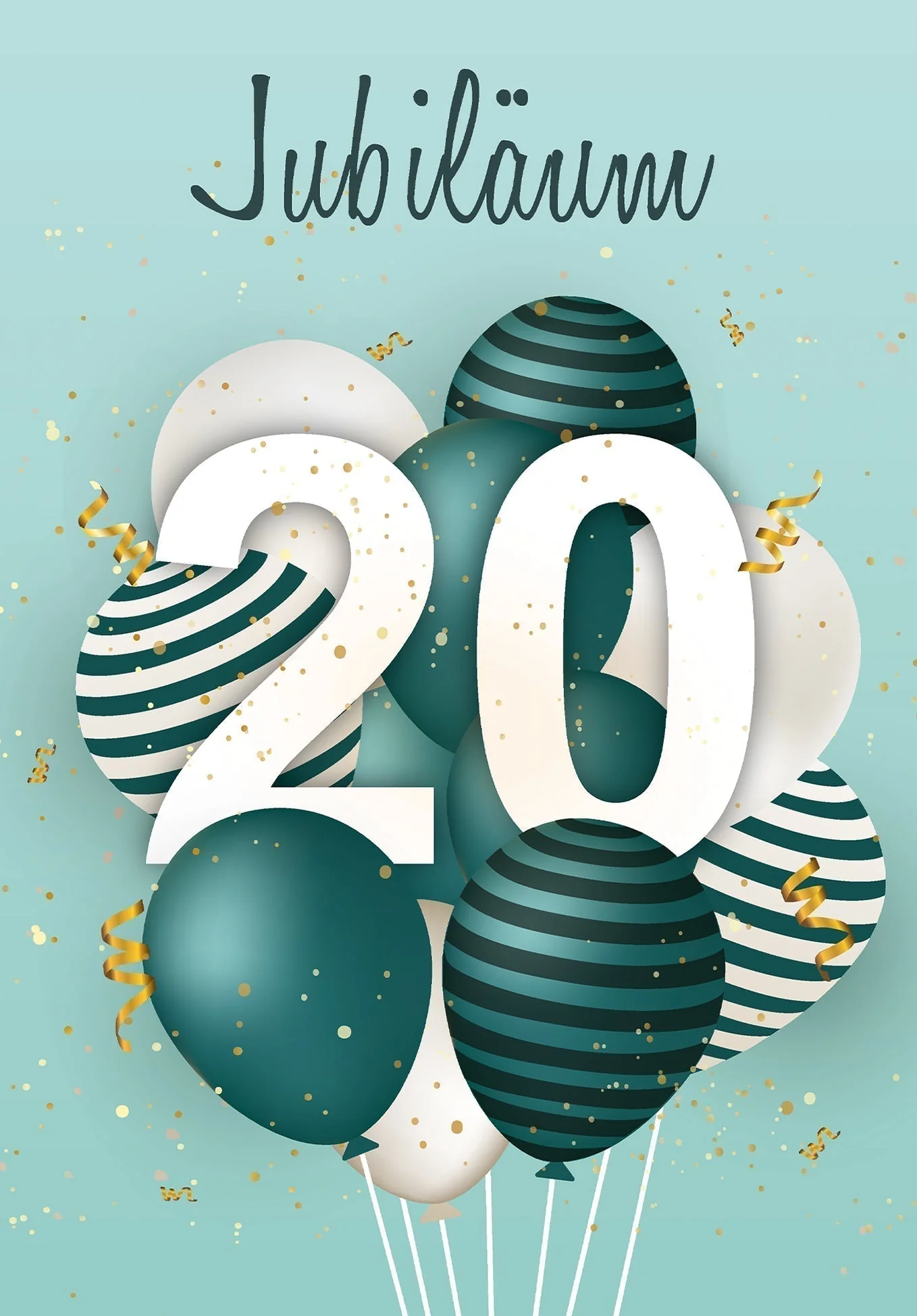 20 Jahre Jubiläum - Ballons Grün - Image 2