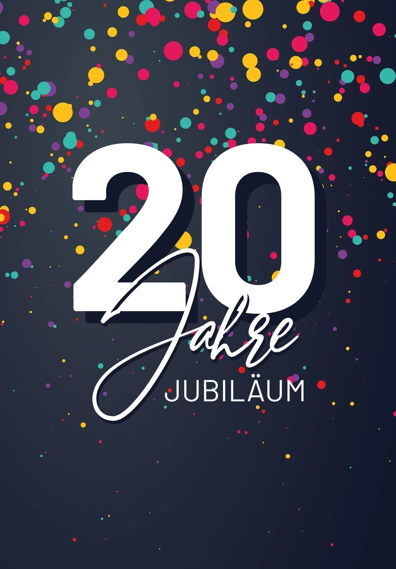 20 Jahre Jubiläum - Konfetti PDF - Image 2