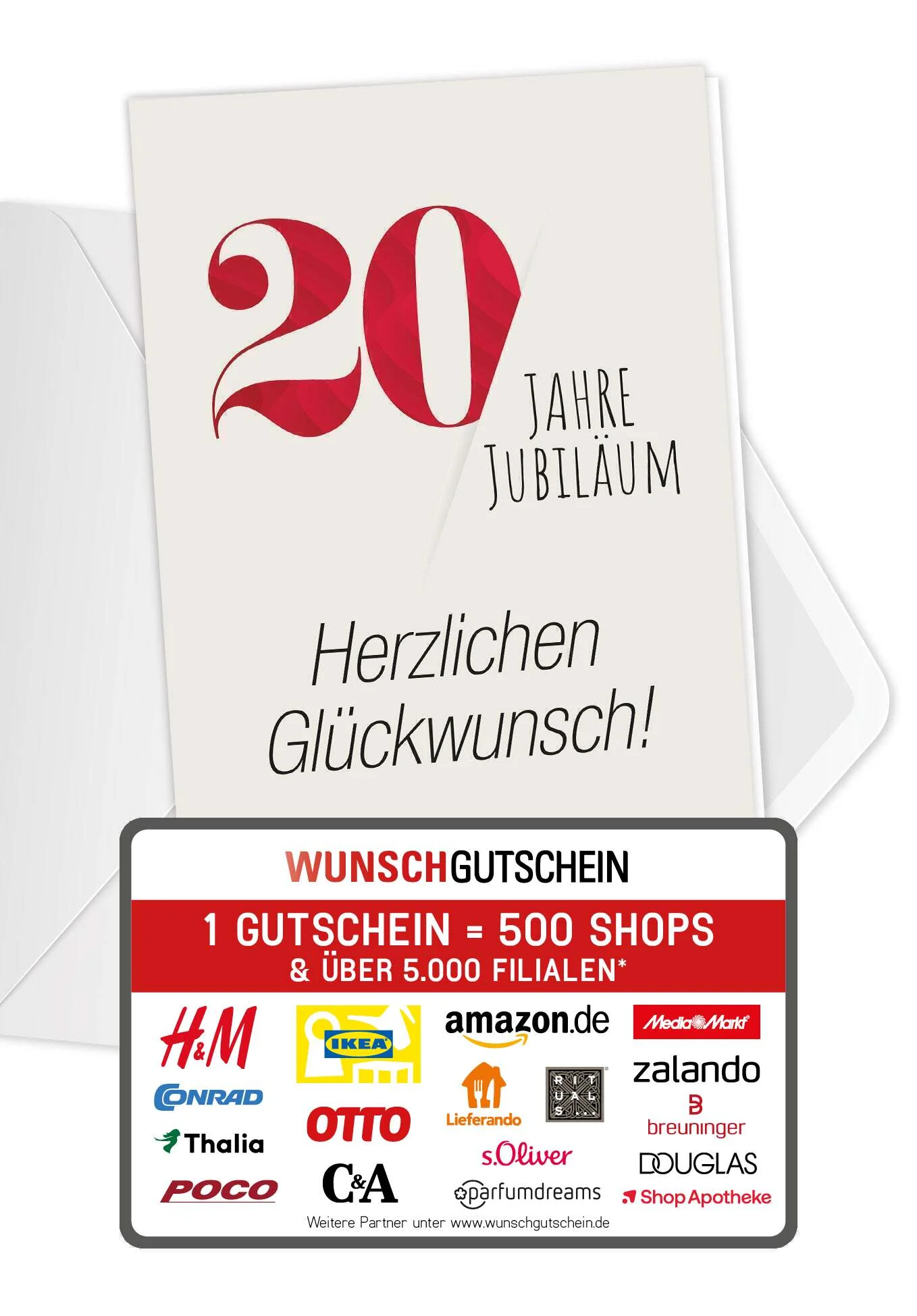 20 Jahre Jubiläum - Rot