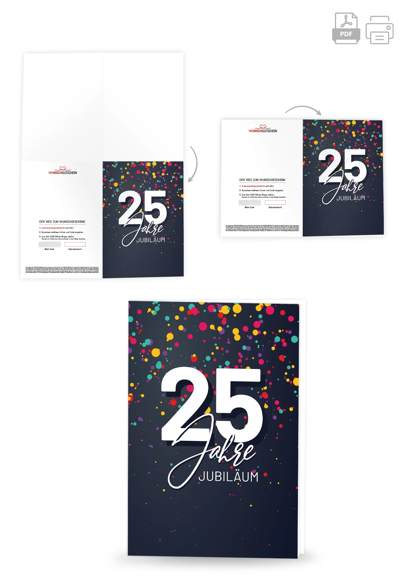 25 Jahre Jubiläum - Konfetti PDF - Image 4