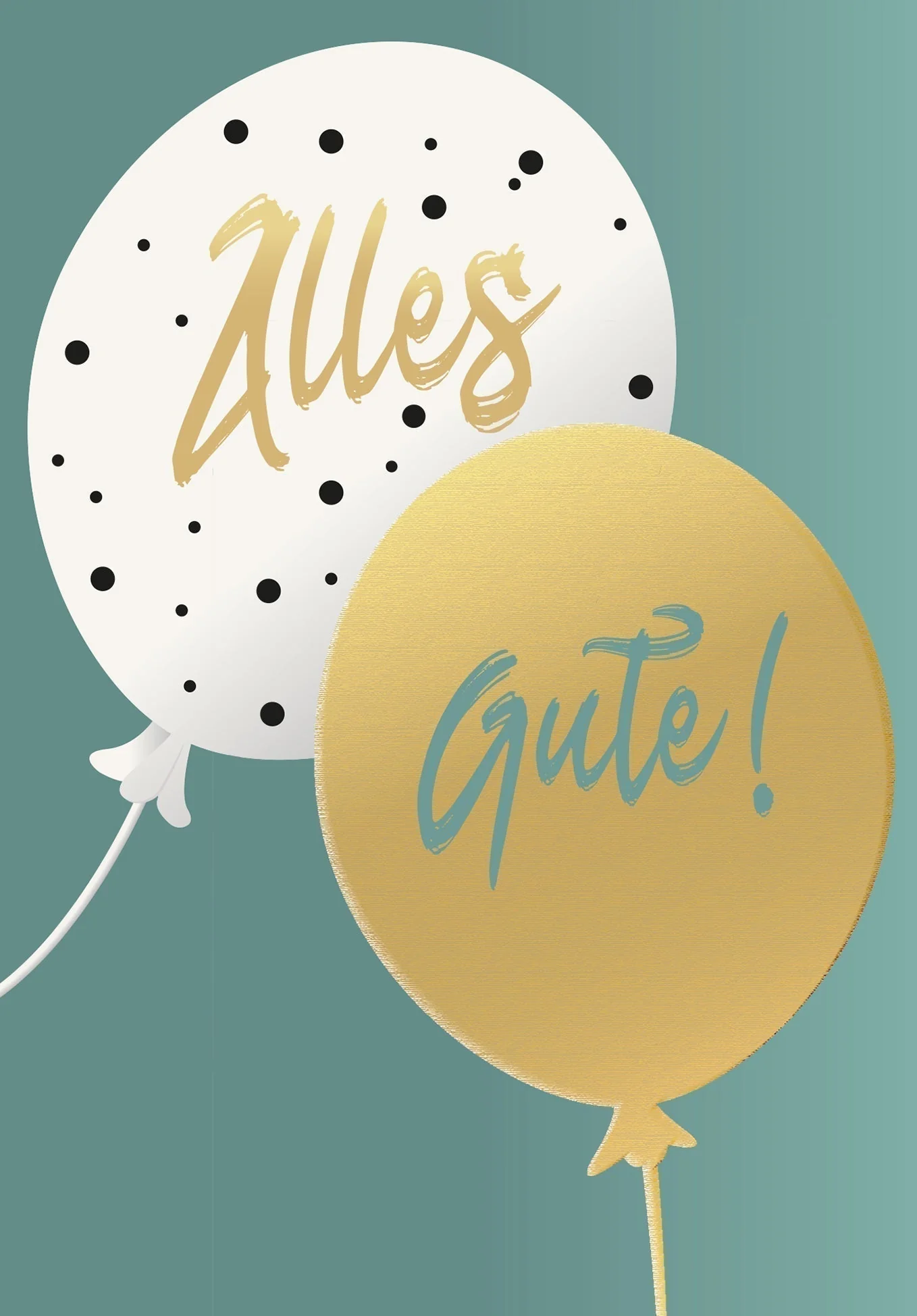 Alles Gute - Ballons Gold PDF - Image 2