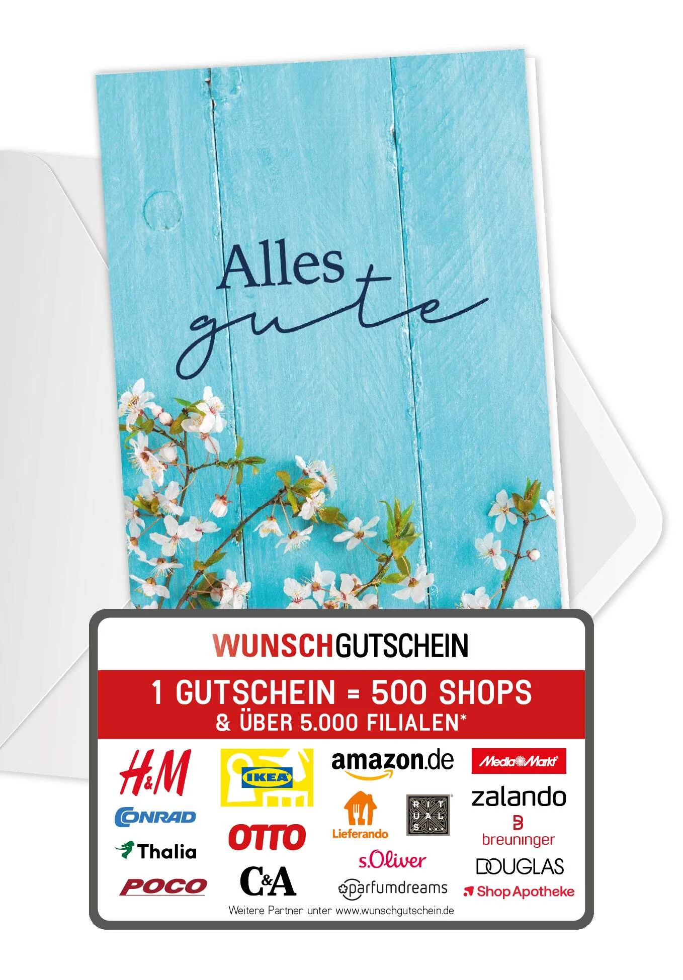 Alles Gute - Blau Holz PDF