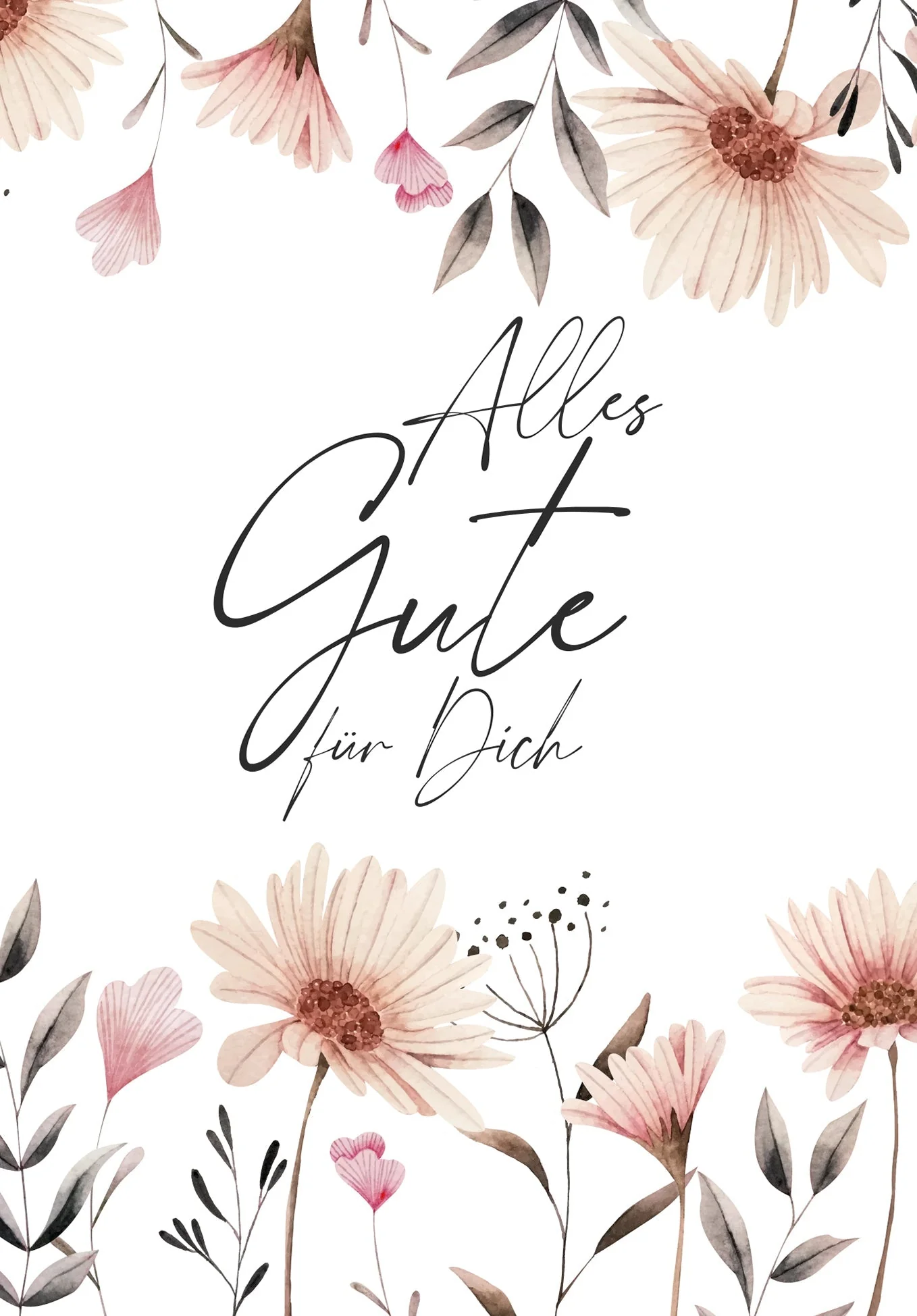 Alles Gute - Blumen weiß PDF - Image 2