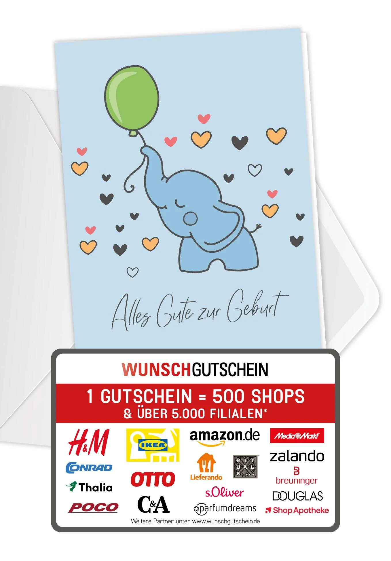 Alles Gute Geburt - Elefant PDF