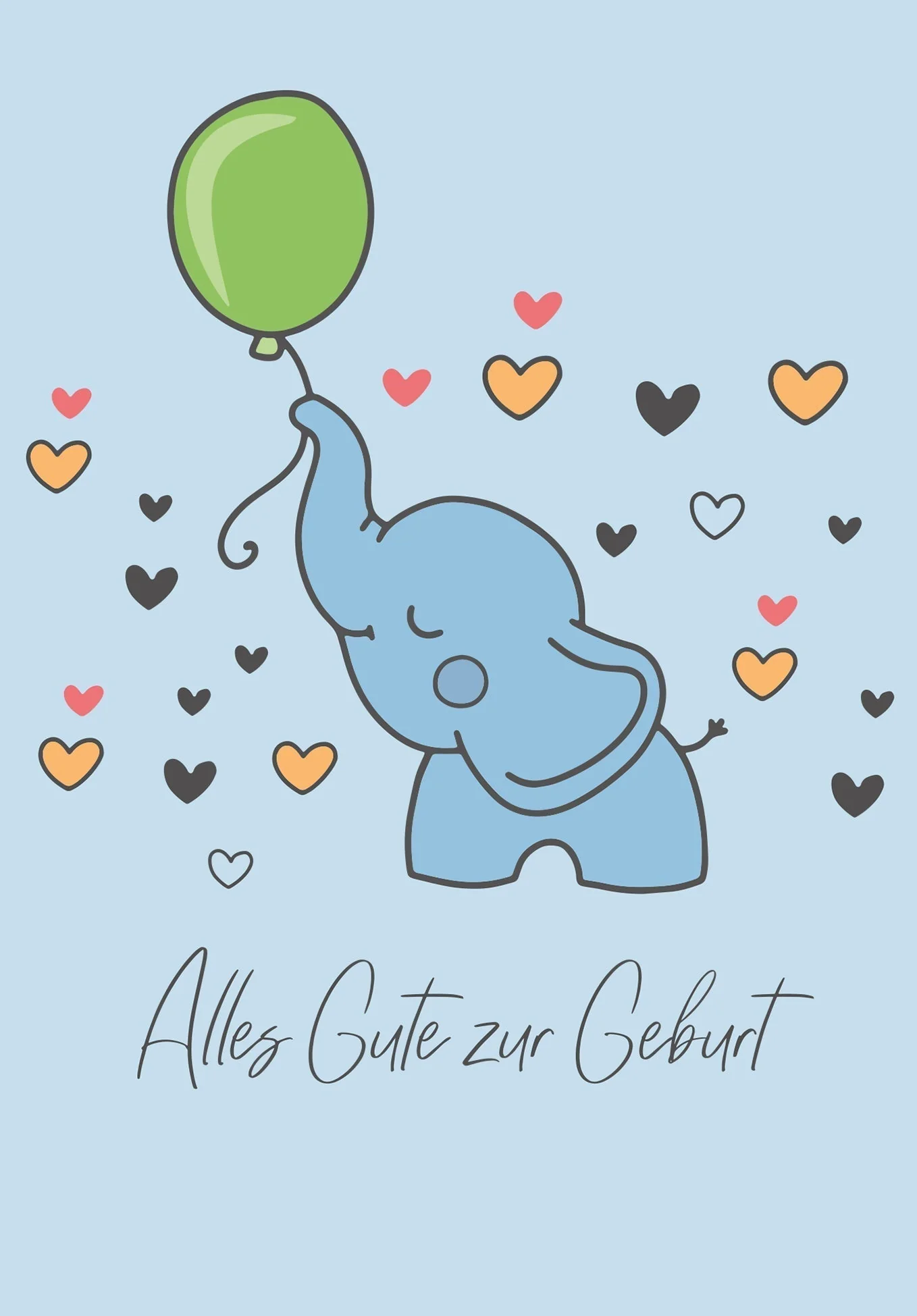 Alles Gute Geburt - Elefant PDF - Image 2