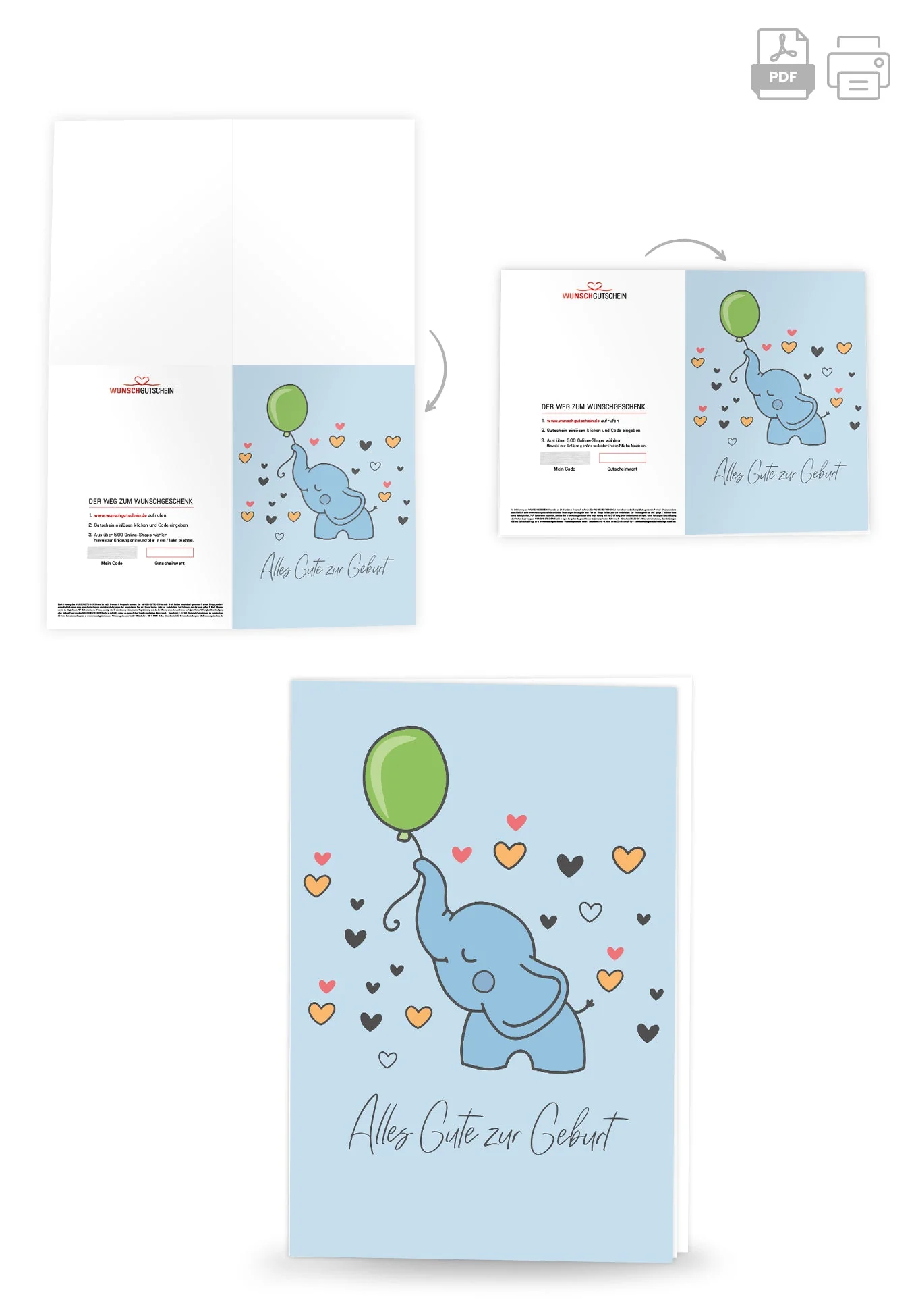 Alles Gute Geburt - Elefant PDF - Image 4