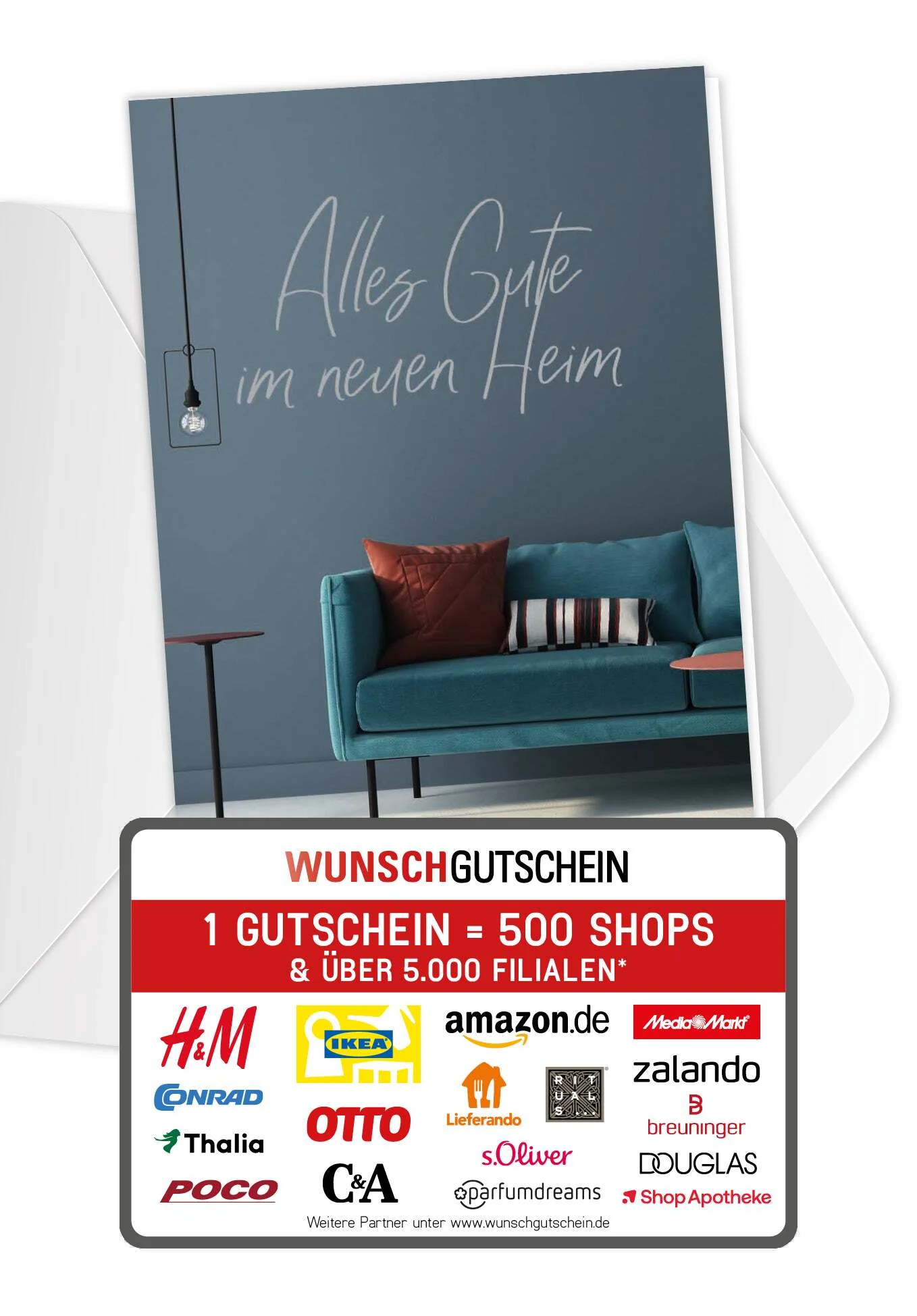 Alles Gute Heim - Sofa Blau