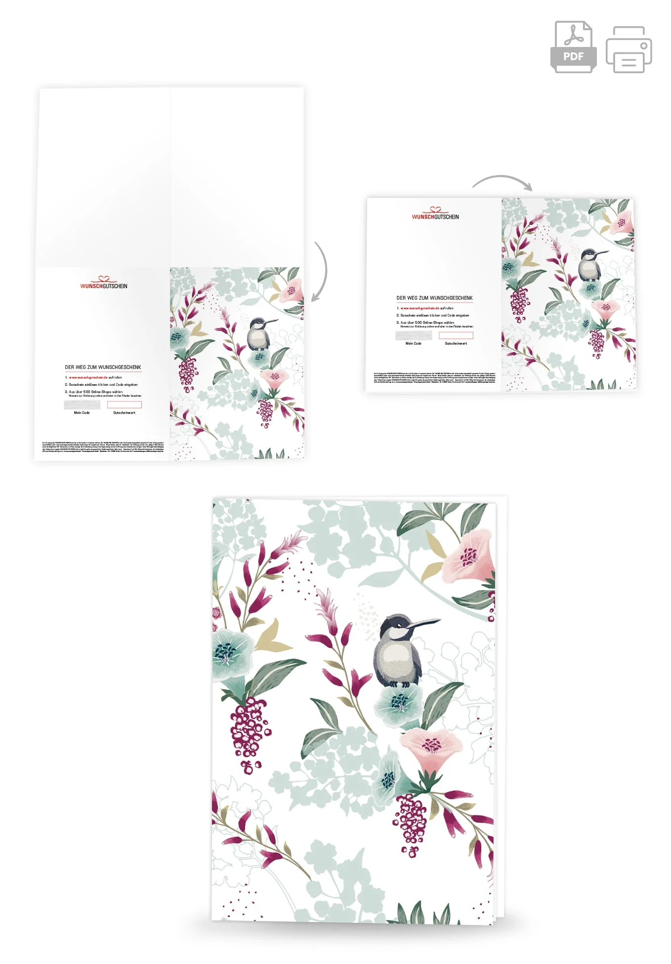 Blumen mit Vogel PDF - Image 4