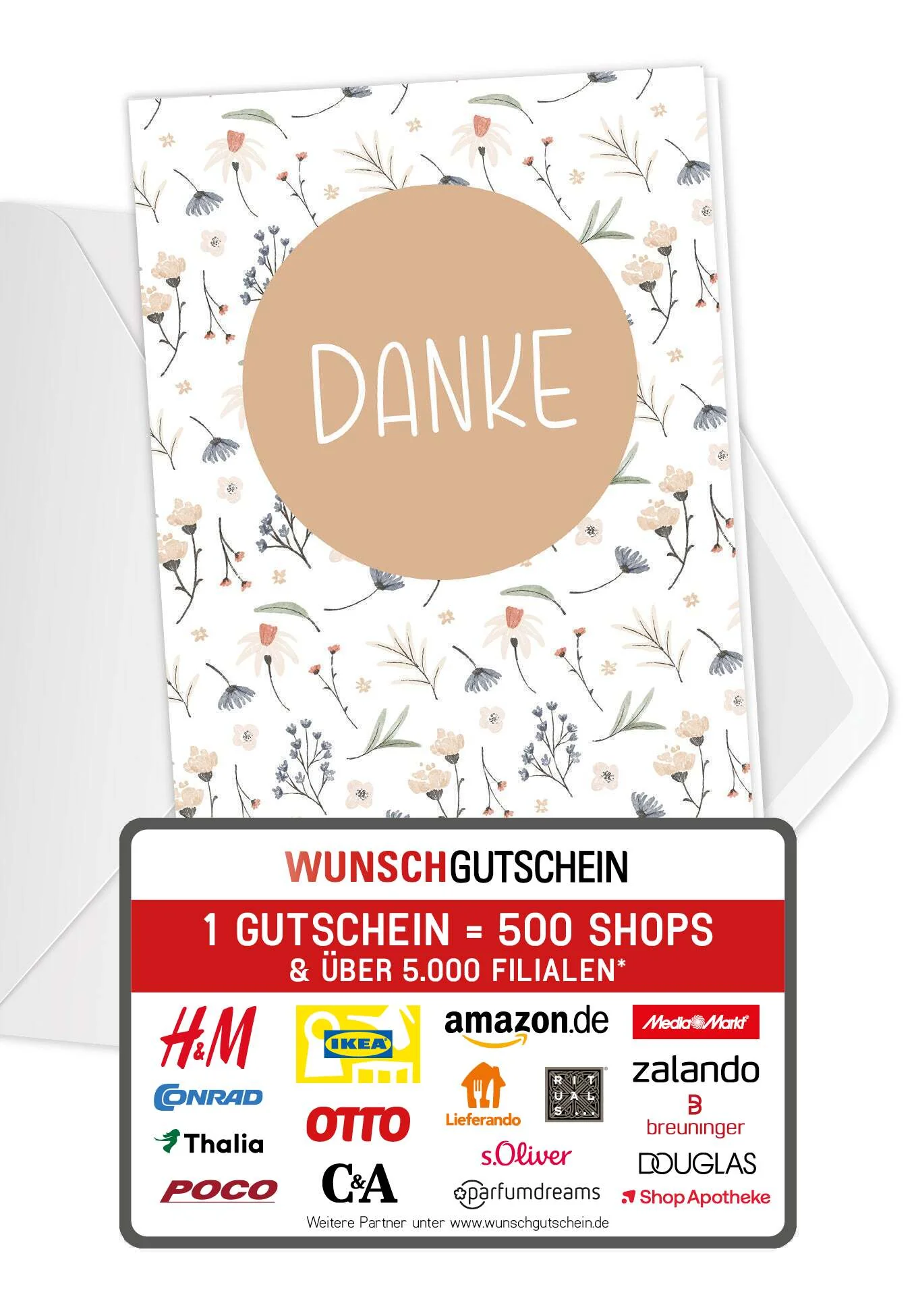 Danke - Blumen Weiß PDF