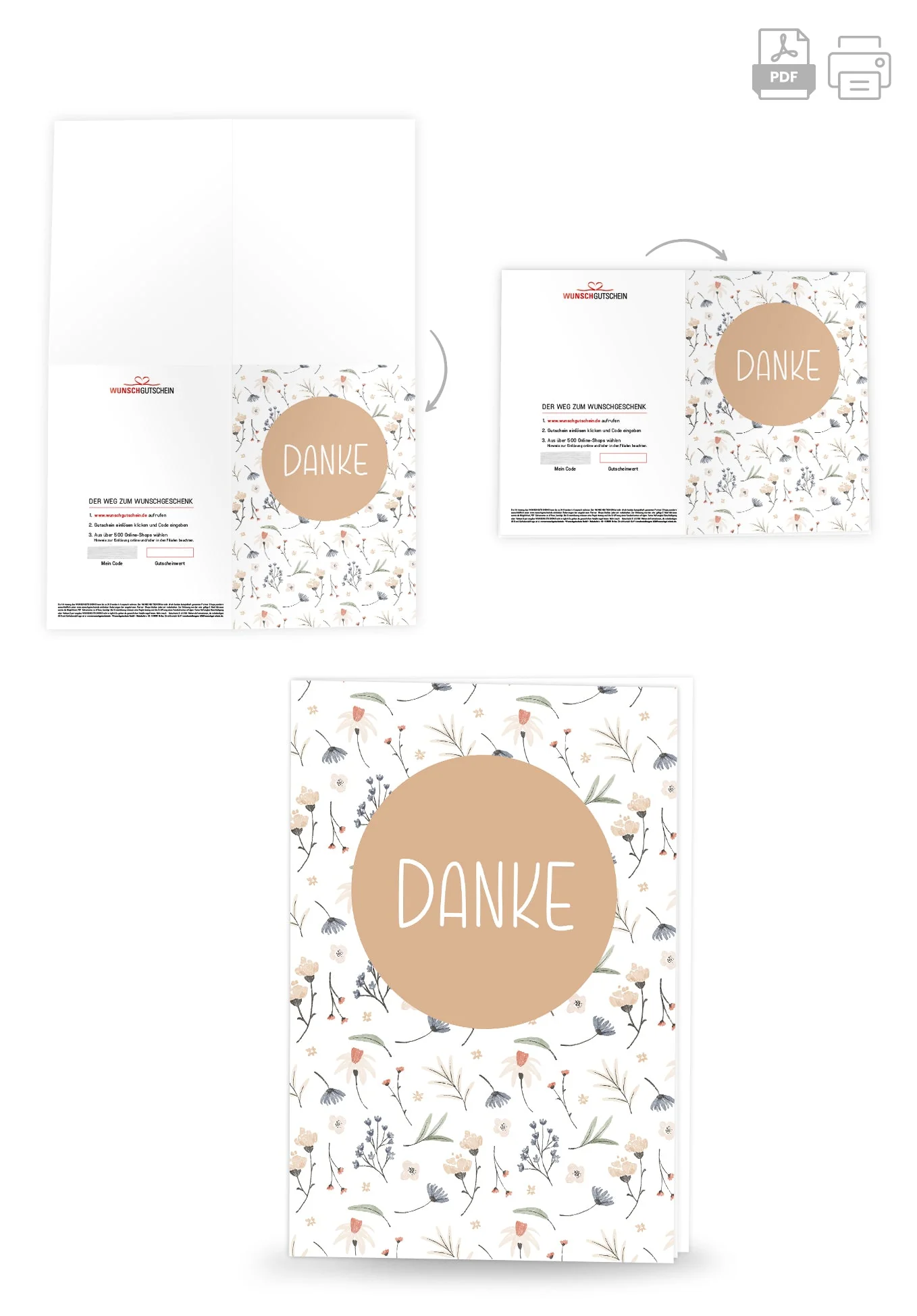 Danke - Blumen Weiß PDF - Image 4