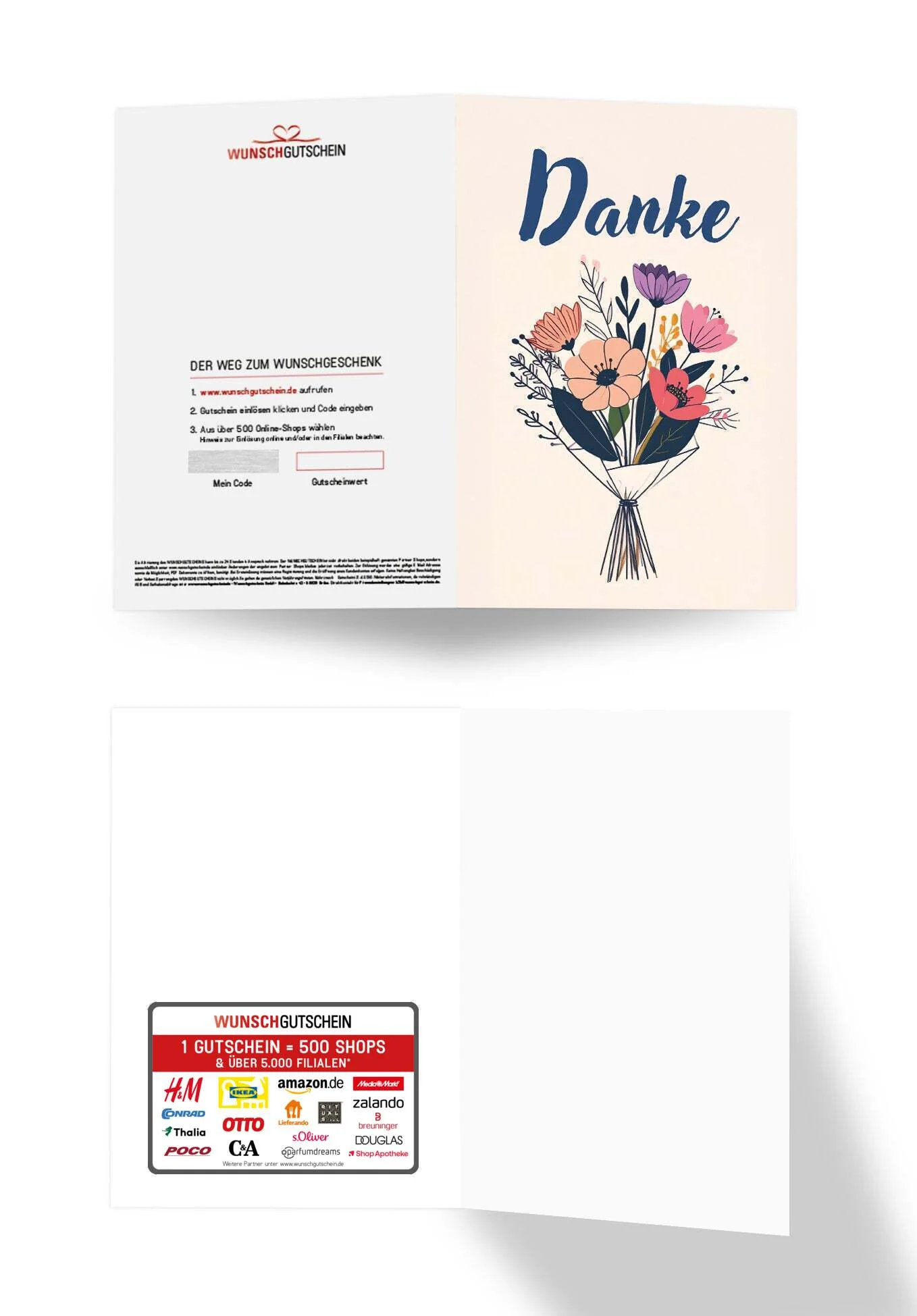 Danke - Blumenstrauß Beige PDF - Image 3