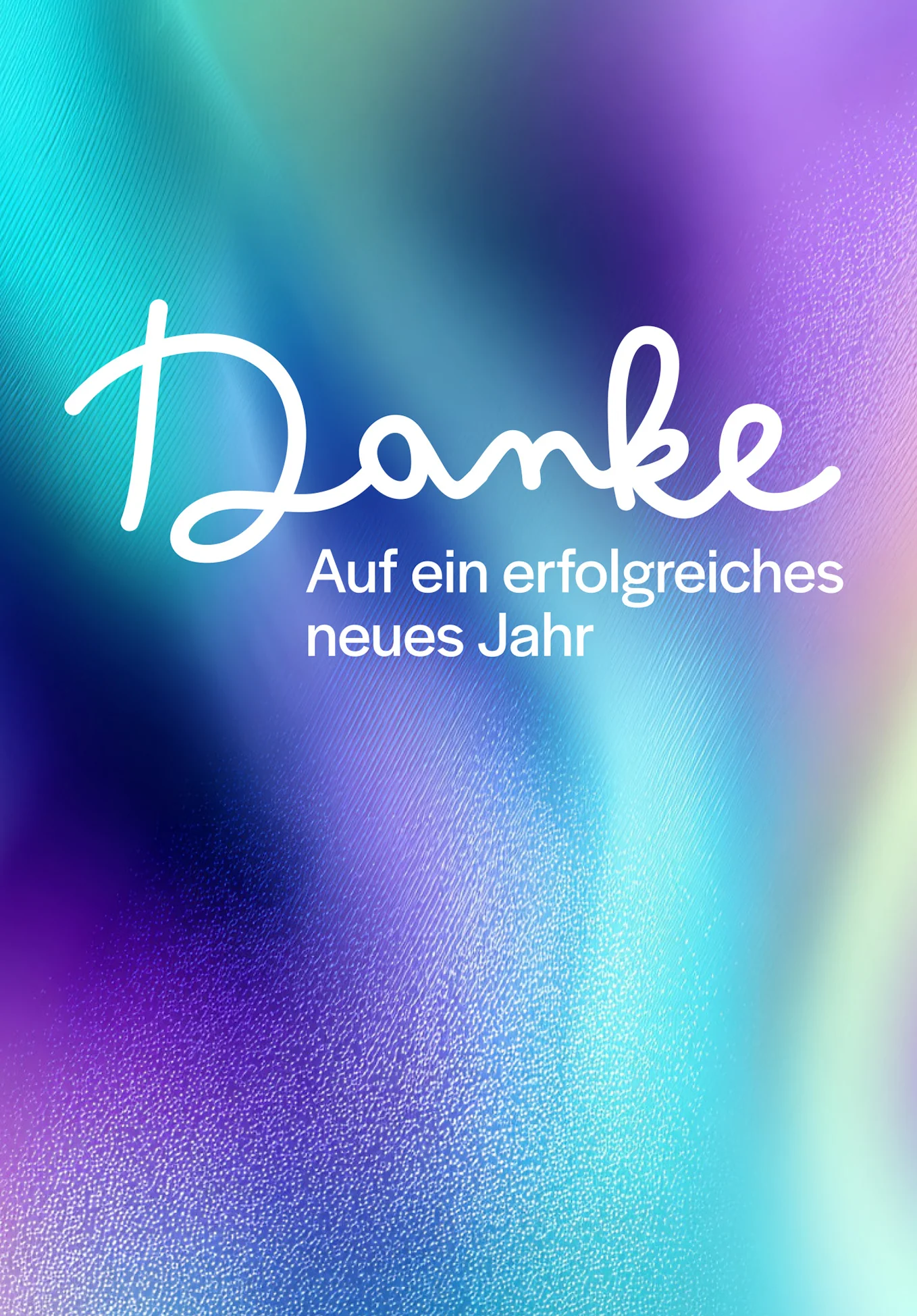 Danke erfolgreiches neues Jahr - Lila Blau - Image 2
