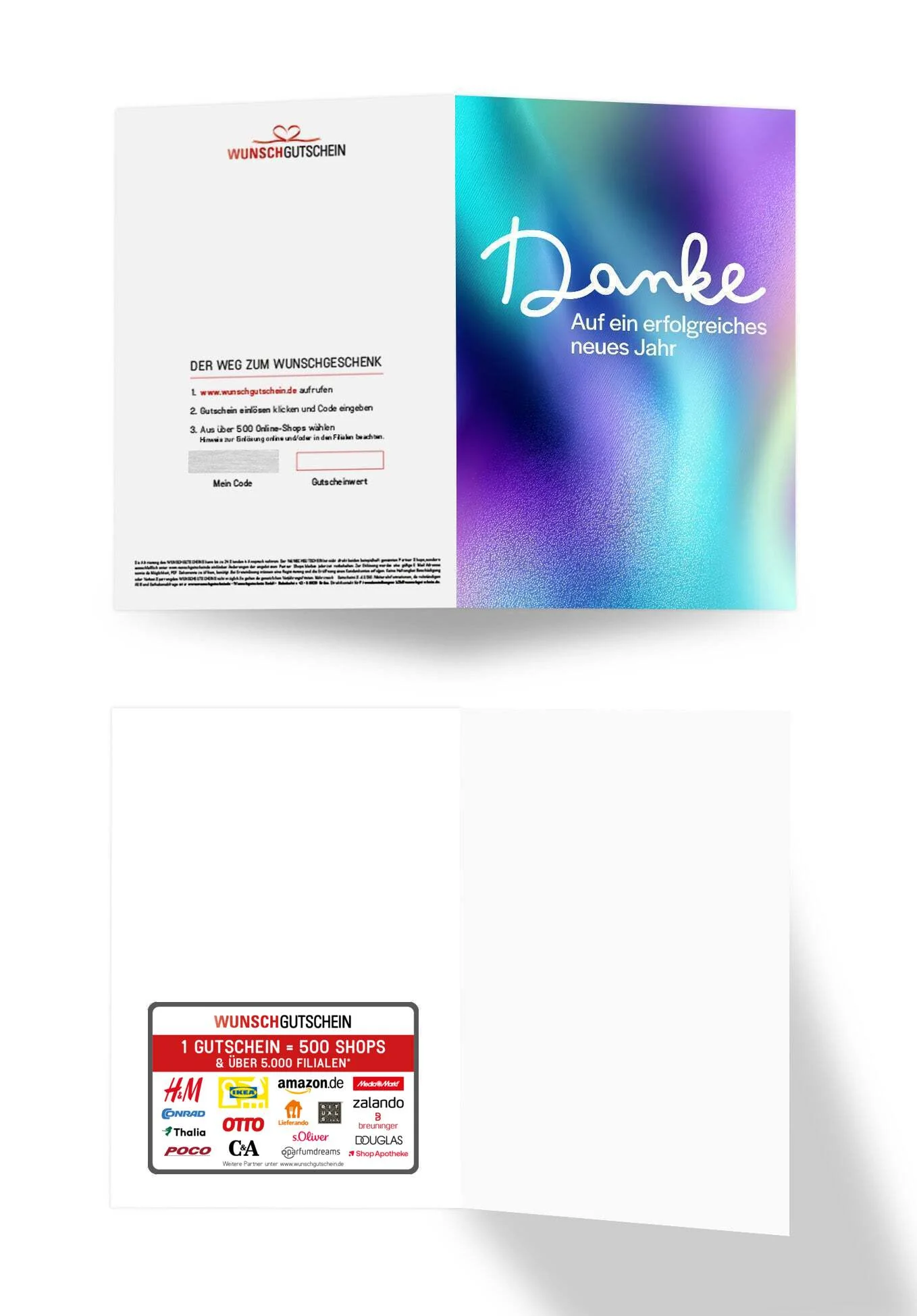 Danke erfolgreiches neues Jahr - Lila Blau - Image 3