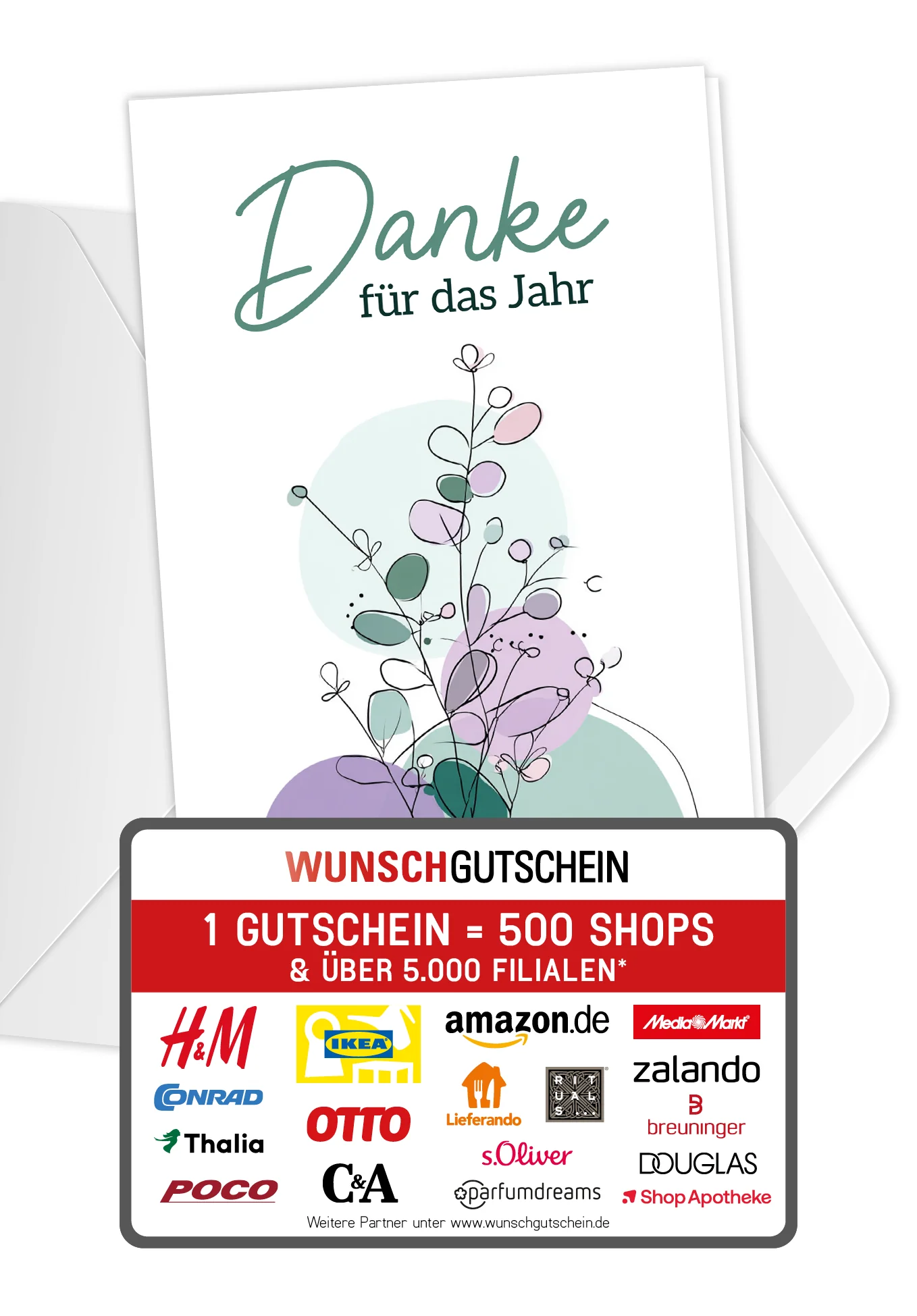 Danke für das Jahr - Lila Grün