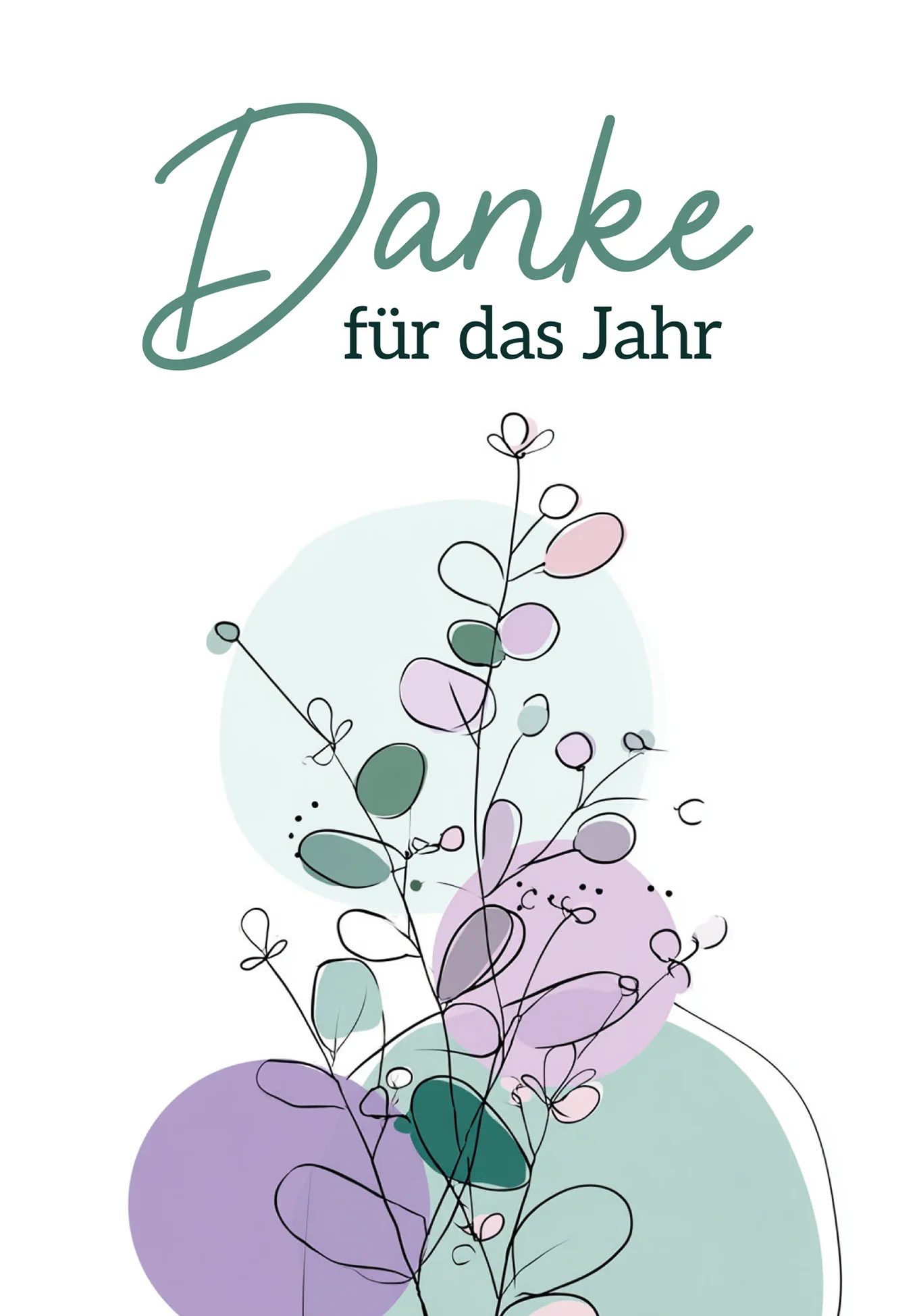 Danke für das Jahr - Lila Grün - Image 2