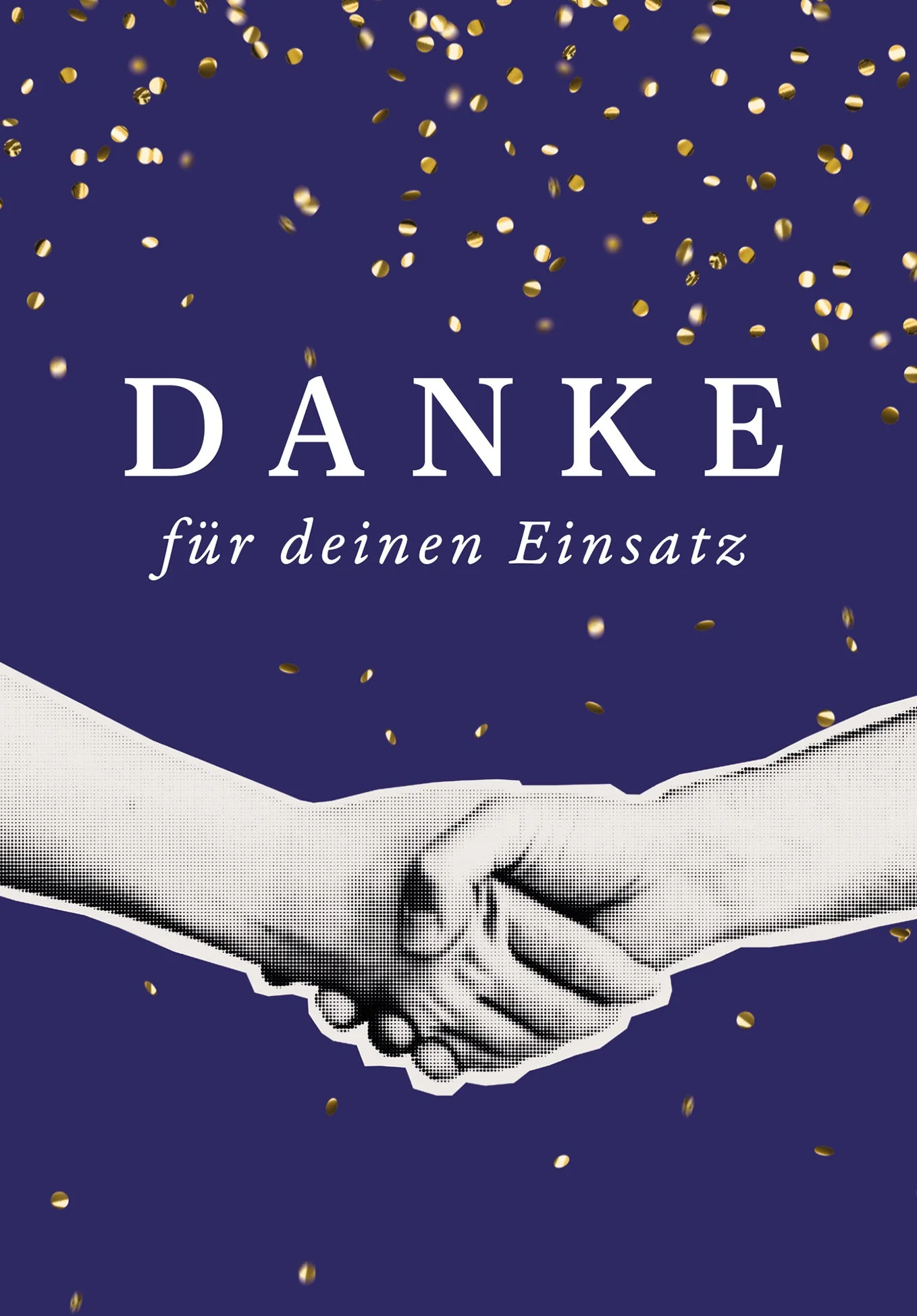 Danke für deinen Einsatz - Handschlag Blau PDF - Image 2