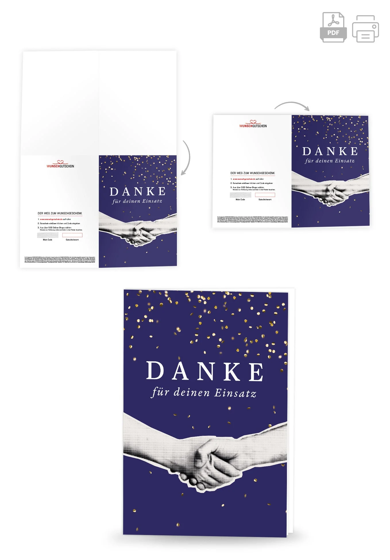 Danke für deinen Einsatz - Handschlag Blau PDF - Image 4