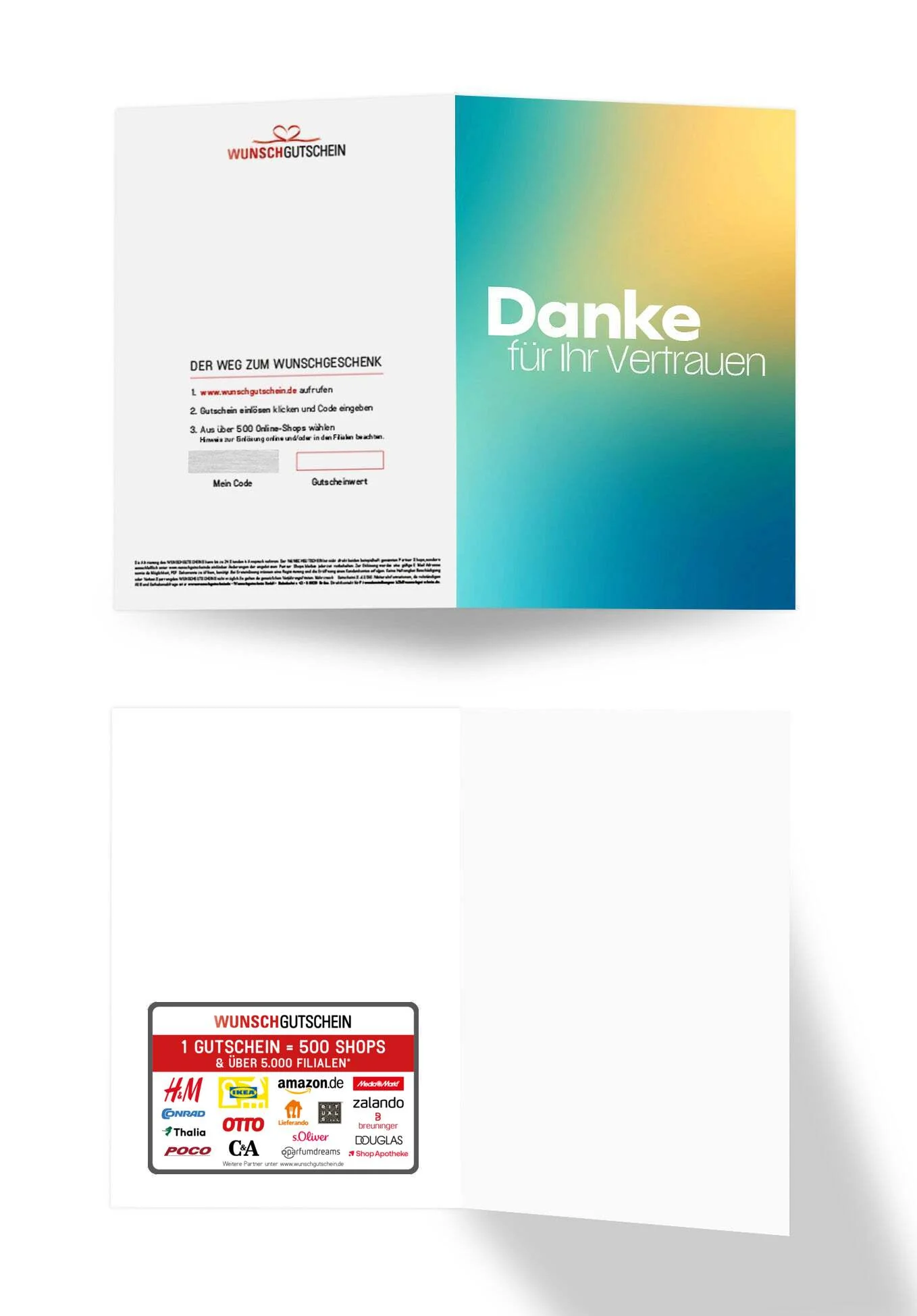 Danke Vertrauen - Türkis Gelb - Image 3