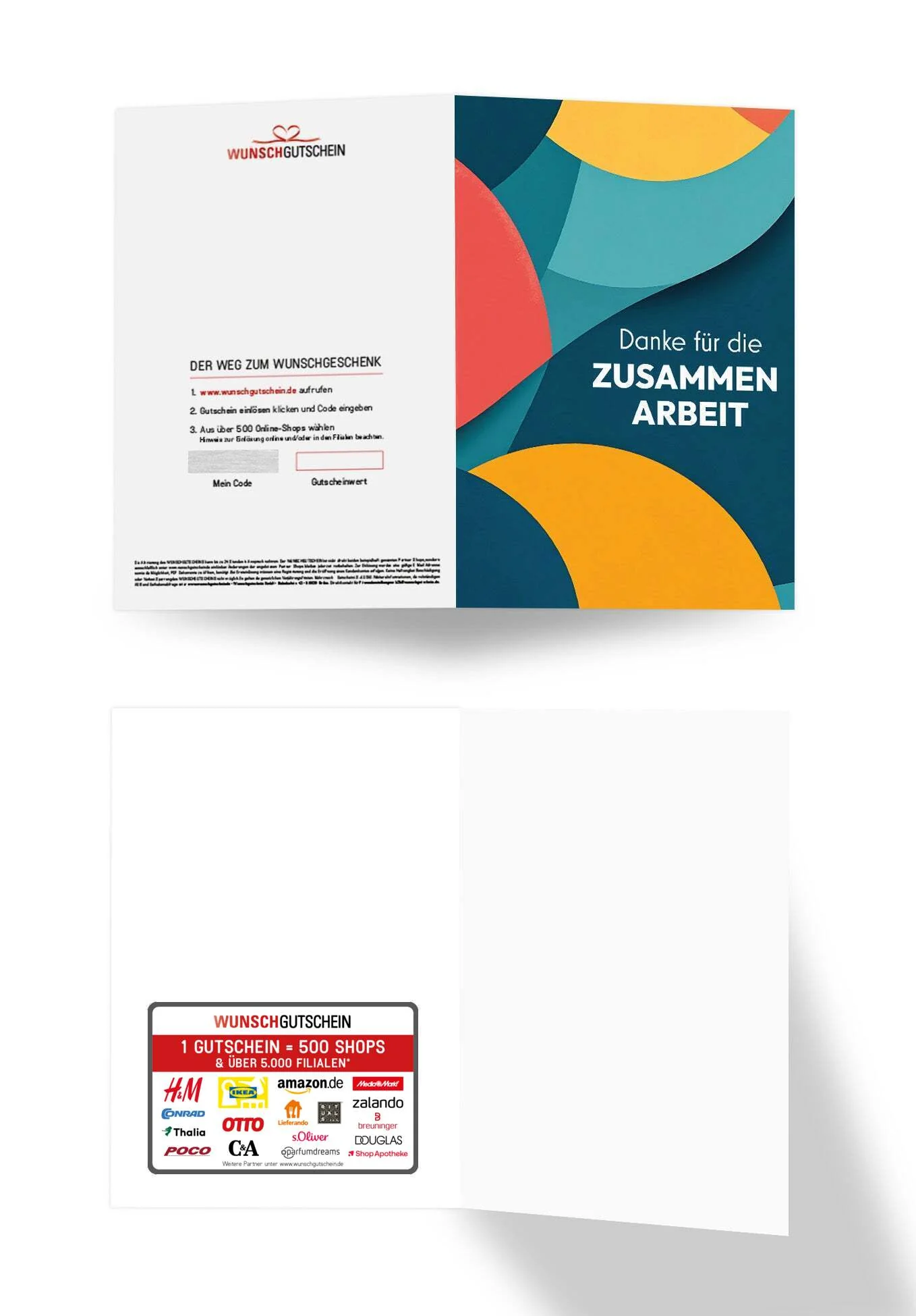 Danke Zusammenarbeit - Bunte Formen - Image 3