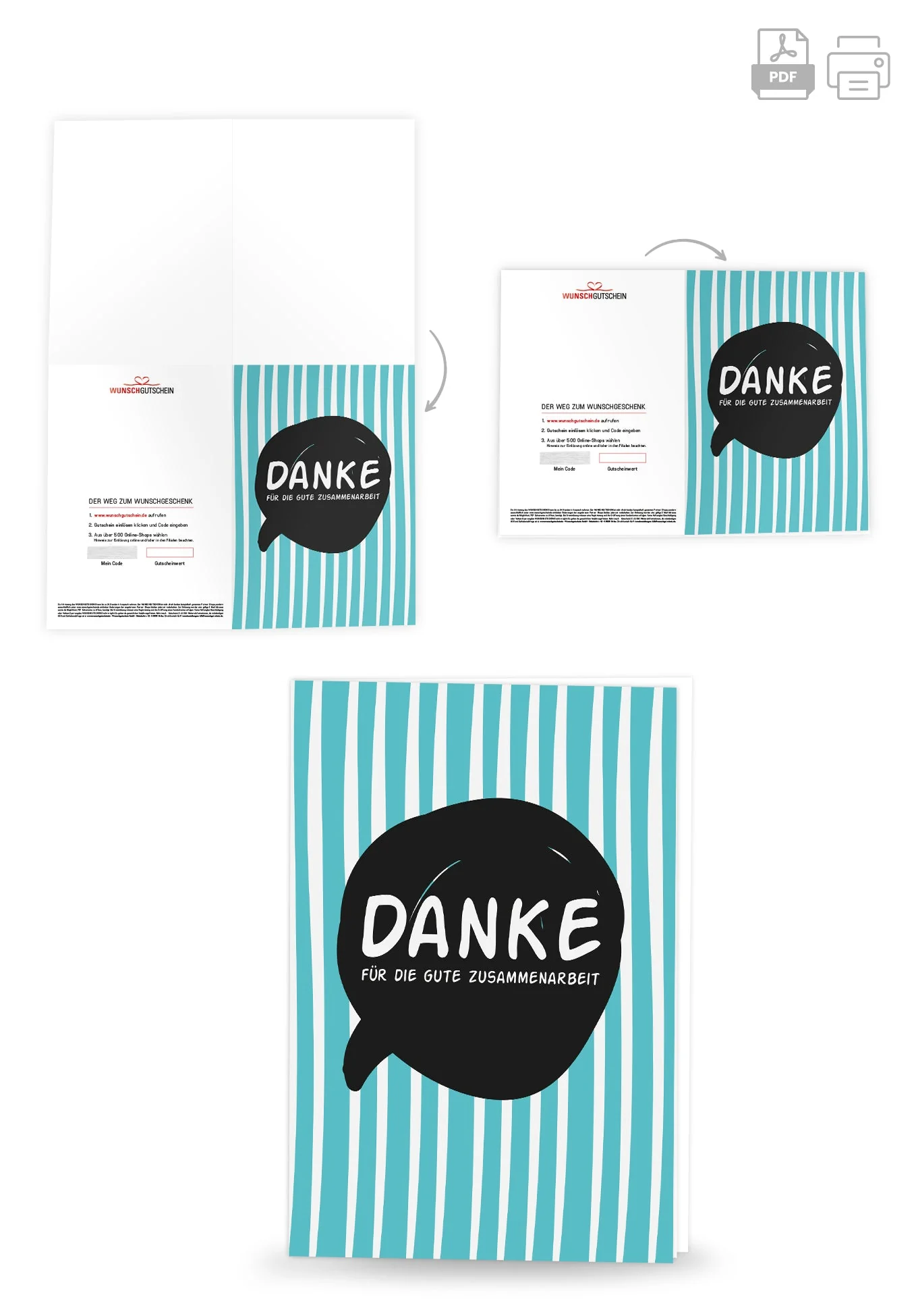 Danke Zusammenarbeit - Sprechblase PDF - Image 4
