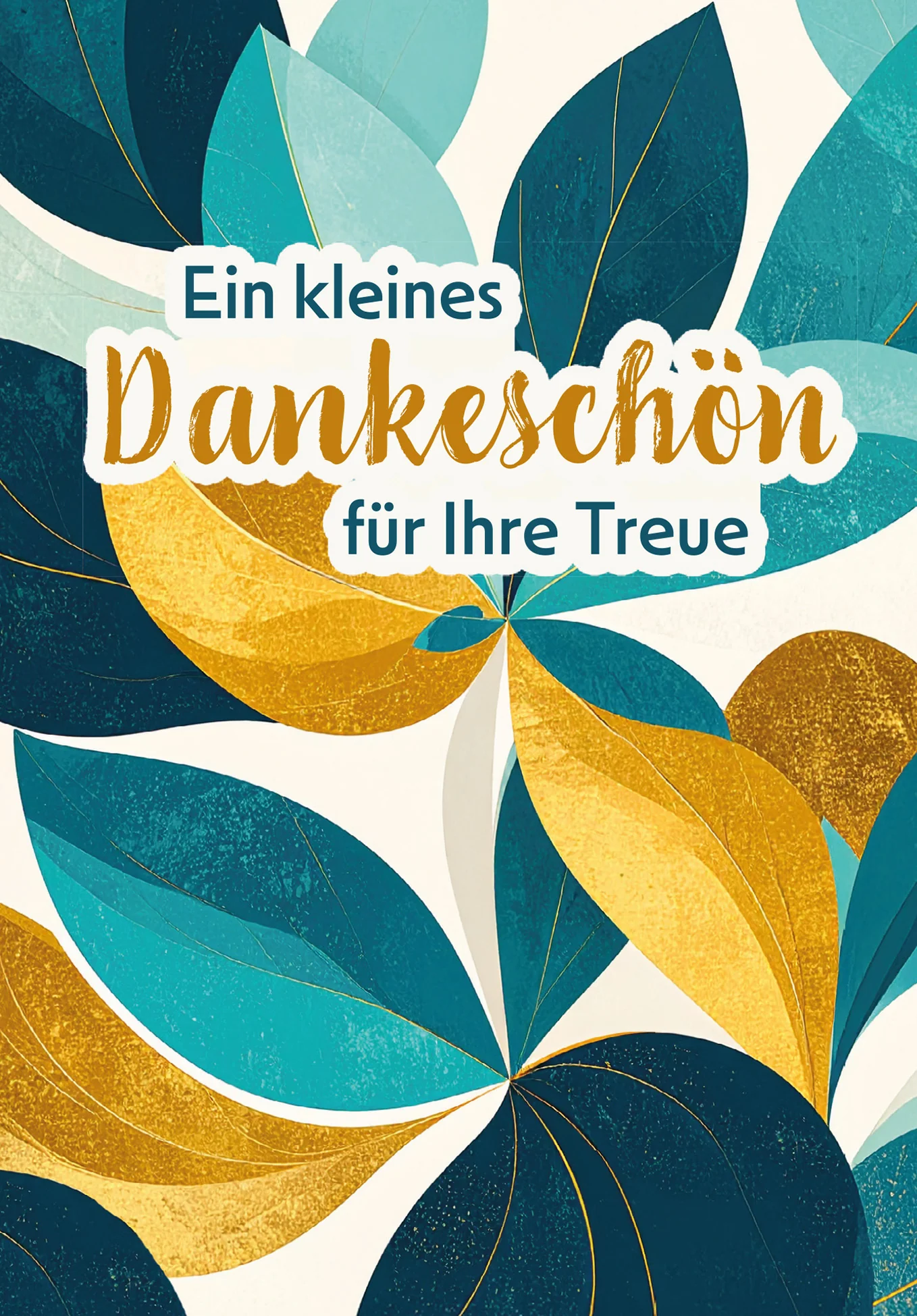 Dankeschön für Ihre Treue - Blätter Muster - Image 2