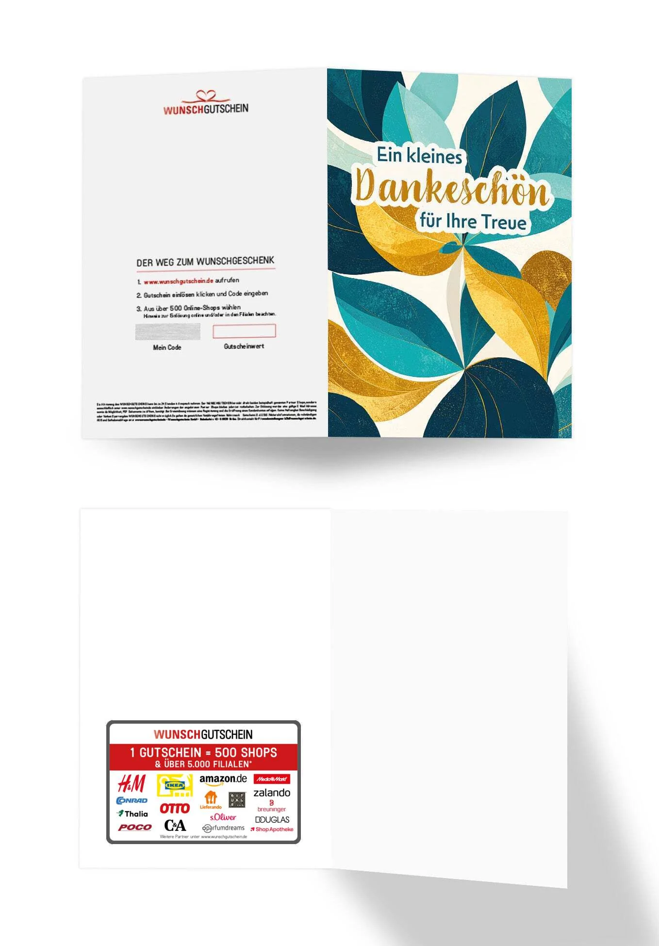 Dankeschön für Ihre Treue - Blätter Muster - Image 3