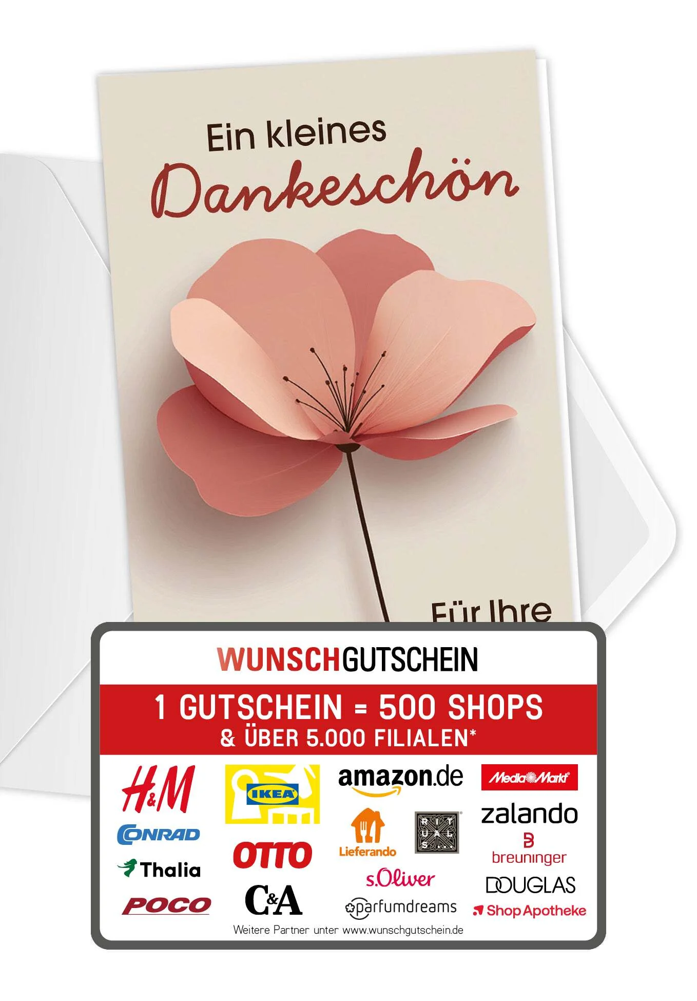 Dankeschön für Ihre Treue - Blume Beige PDF
