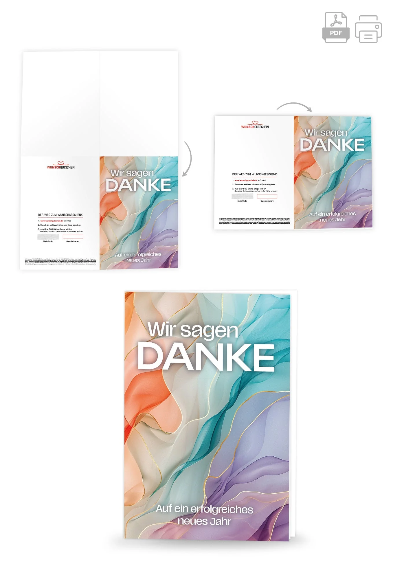 Erfolgreiches neues Jahr - Bunte Tücher PDF - Image 4