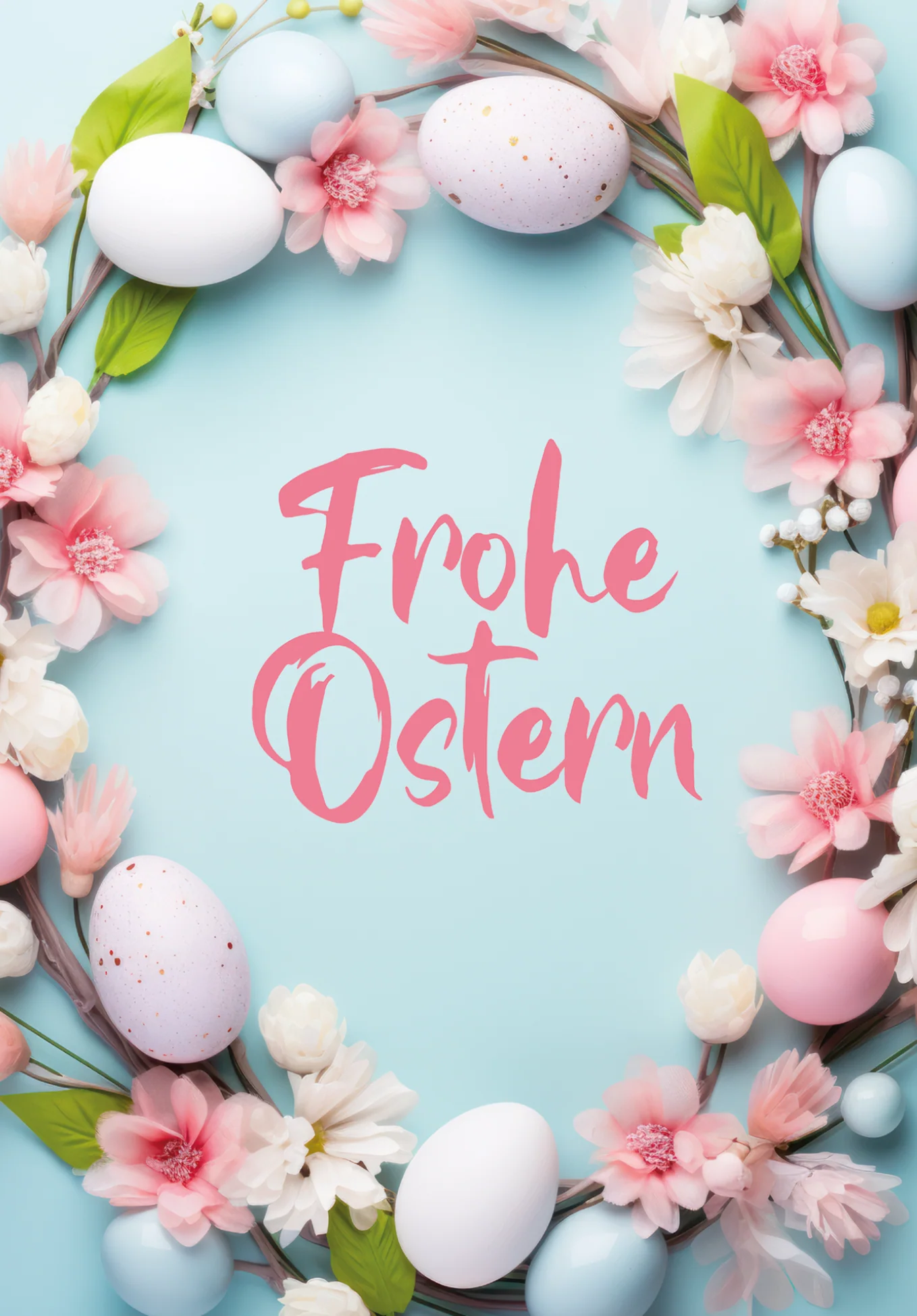Frohe Ostern - Blumenkranz - Image 2