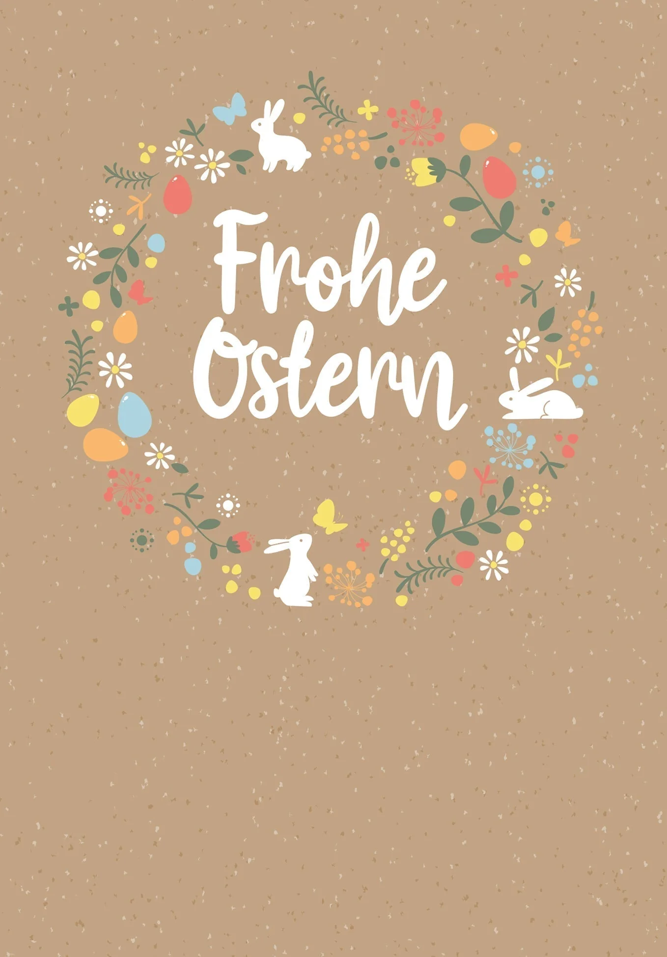 Frohe Ostern - Kranz Beige - Image 2