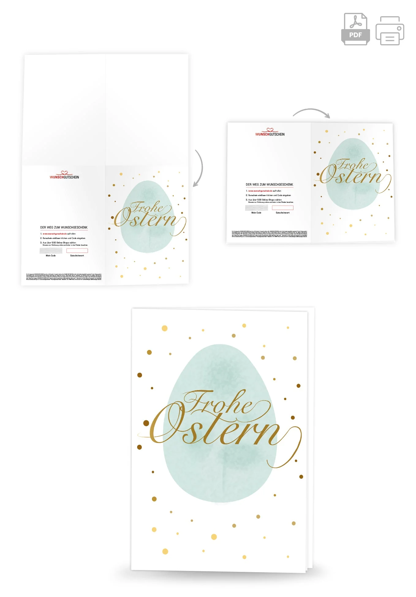 Frohe Ostern - Osterei Gold PDF - Image 4