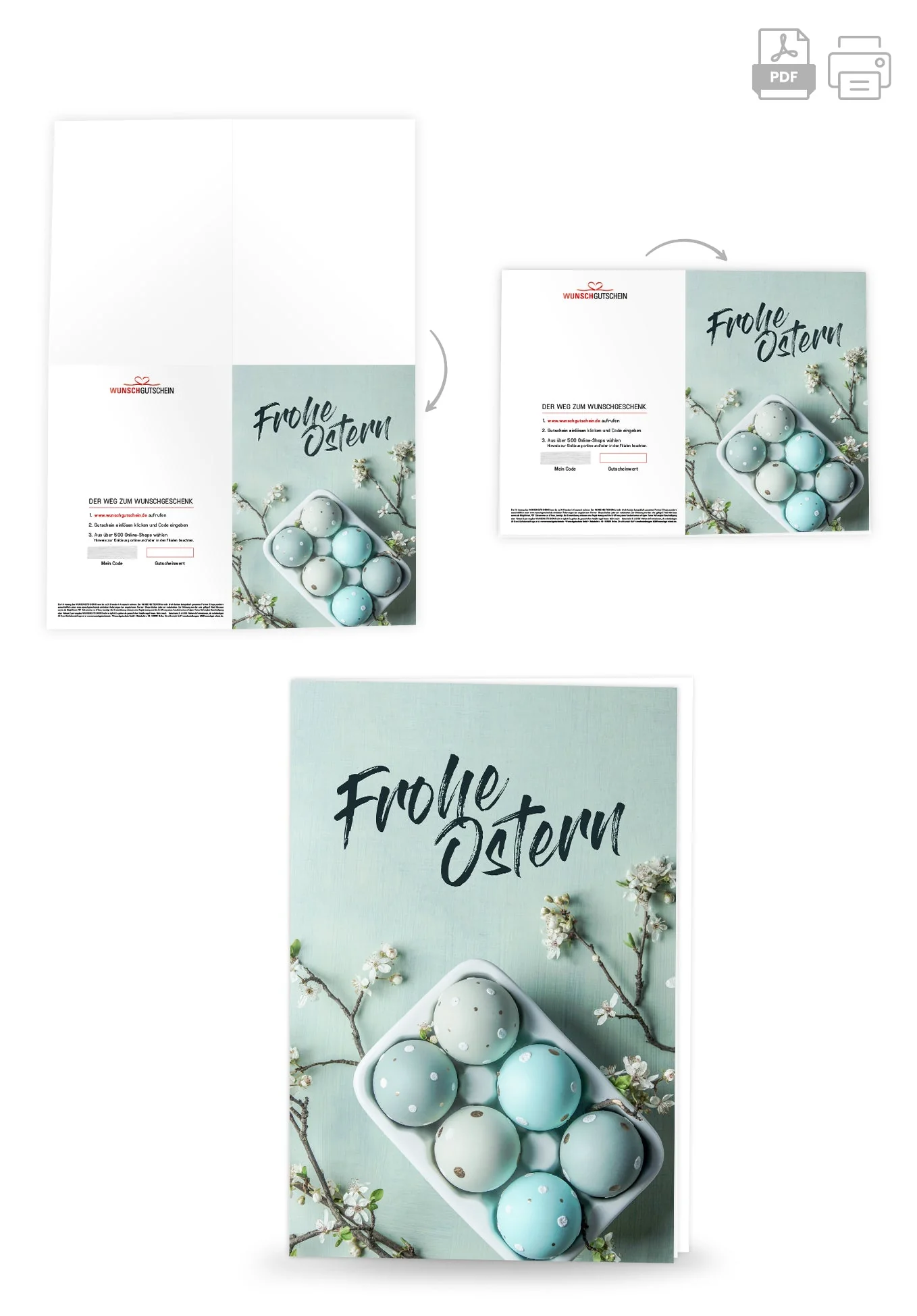 Frohe Ostern - Ostereier Blau PDF - Image 4