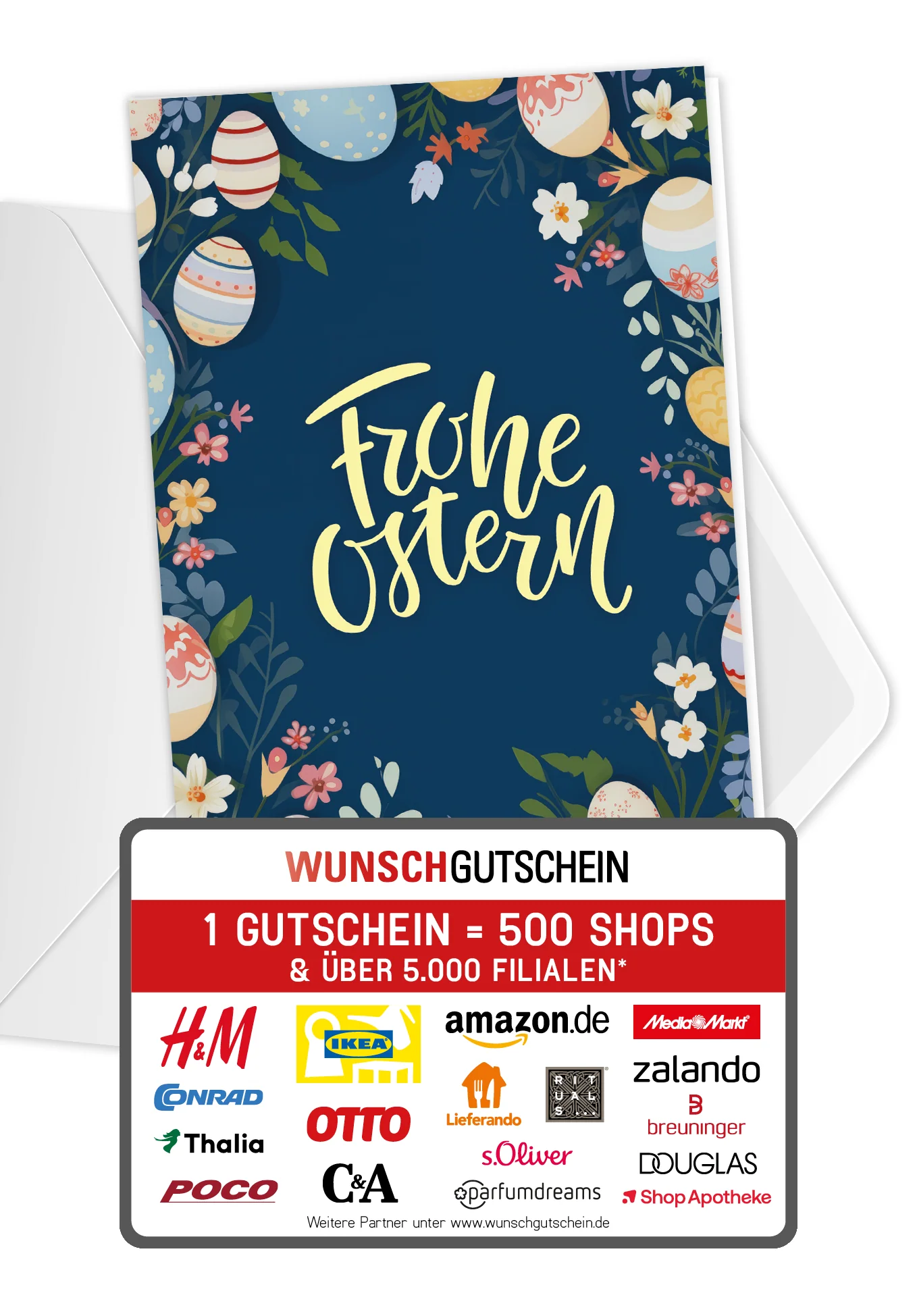 Frohe Ostern - Ostereier Blumen PDF