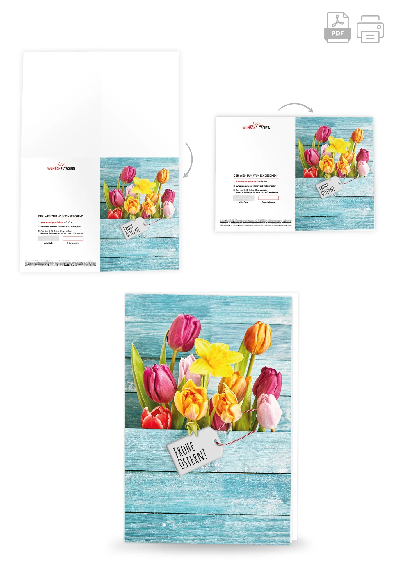Frohe Ostern - Tulpen Holz - Image 4
