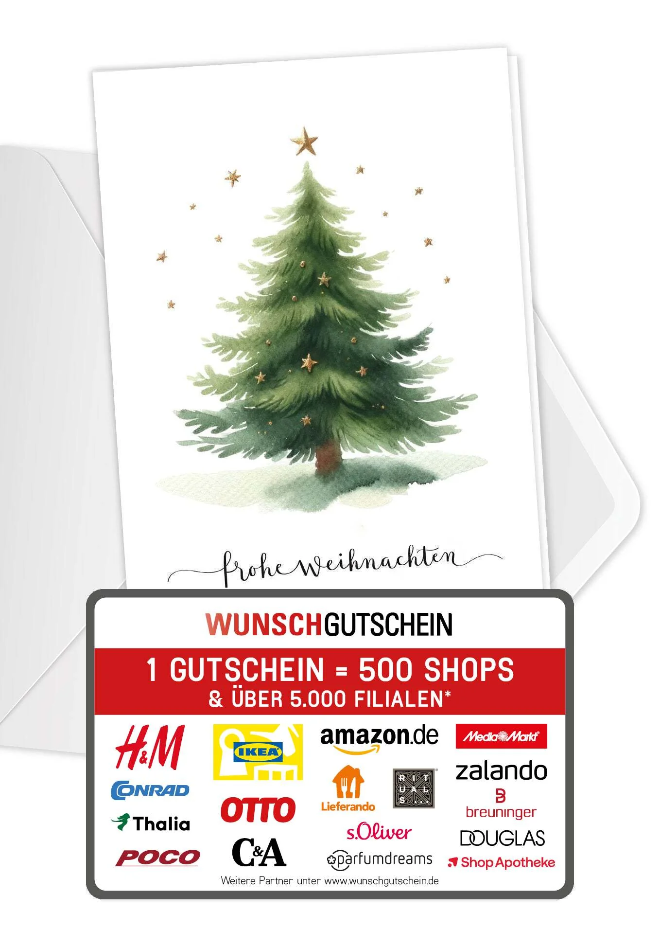 Frohe Weihnachen - Tannenbaum Sterne PDF