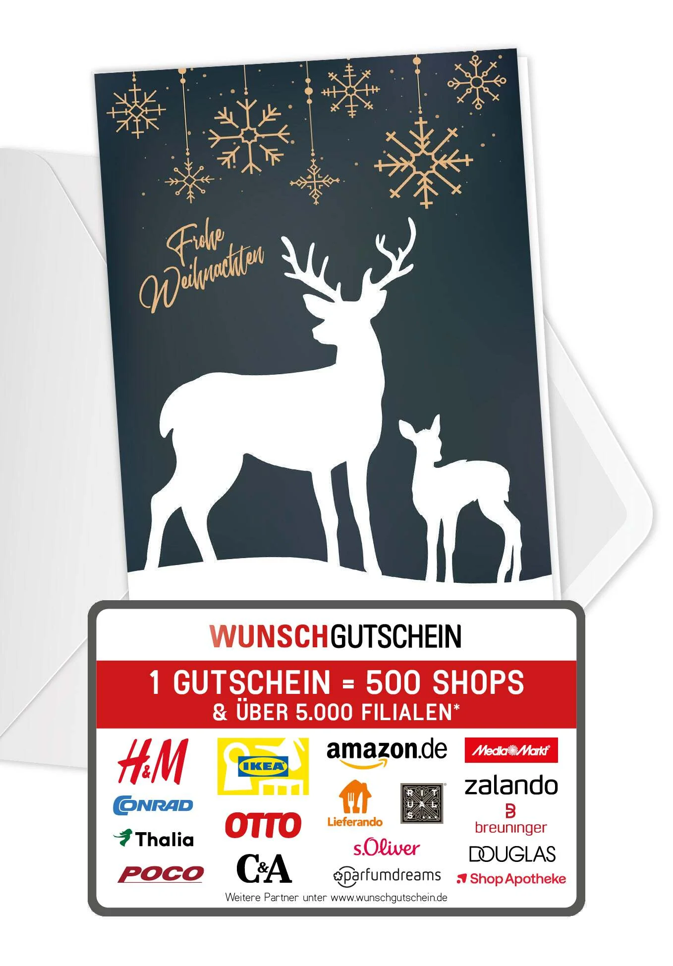 Frohe Weihnachten - Rentier PDF