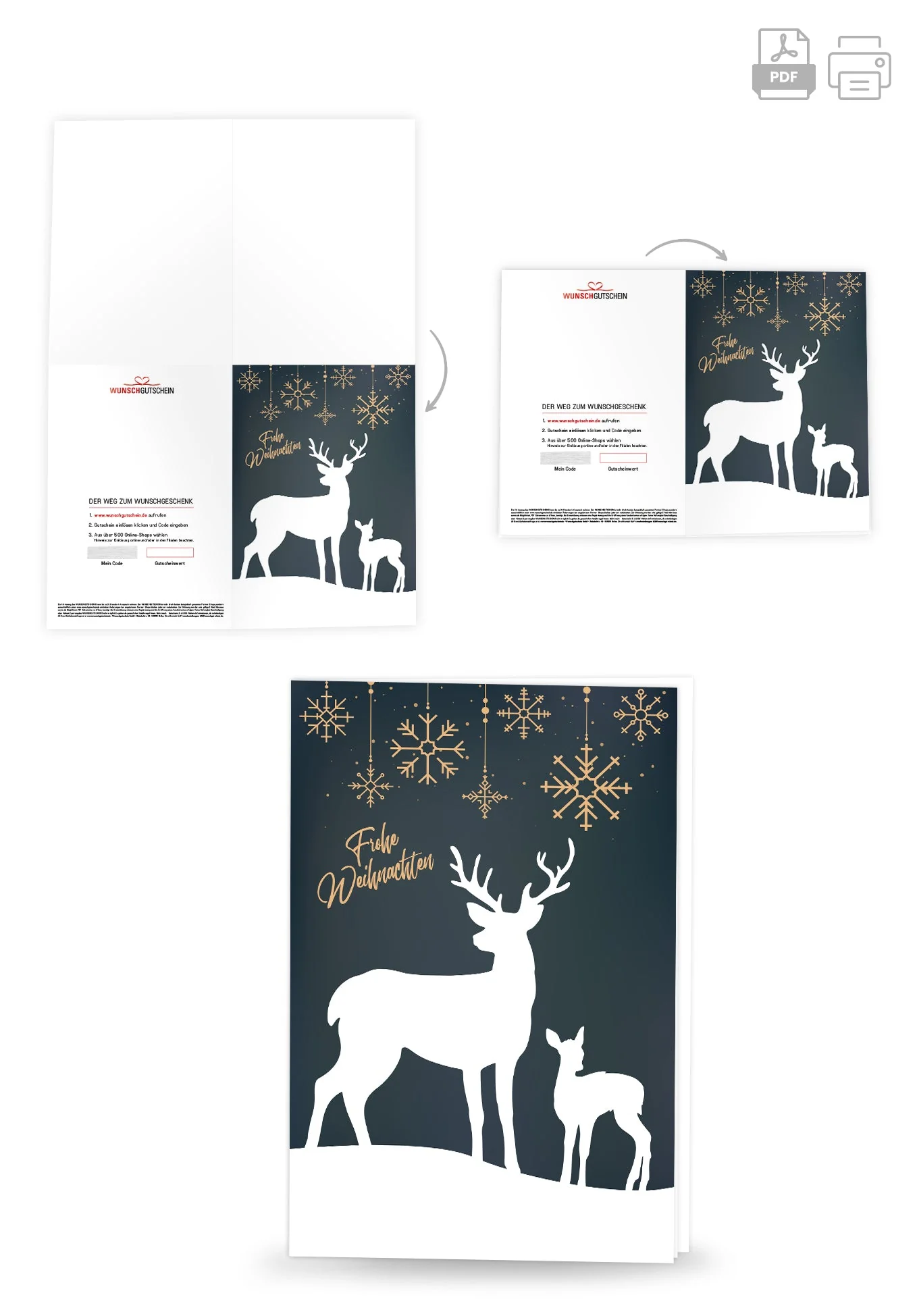 Frohe Weihnachten - Rentier PDF - Image 4
