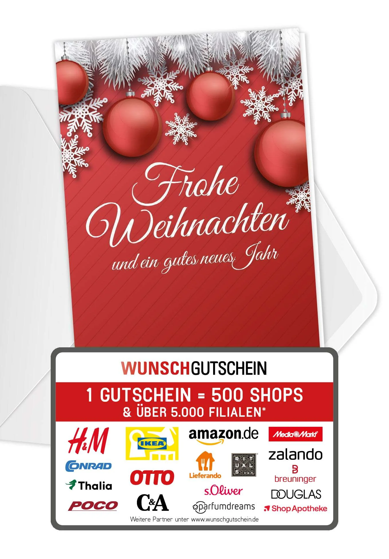 Frohe Weihnachten - Rot