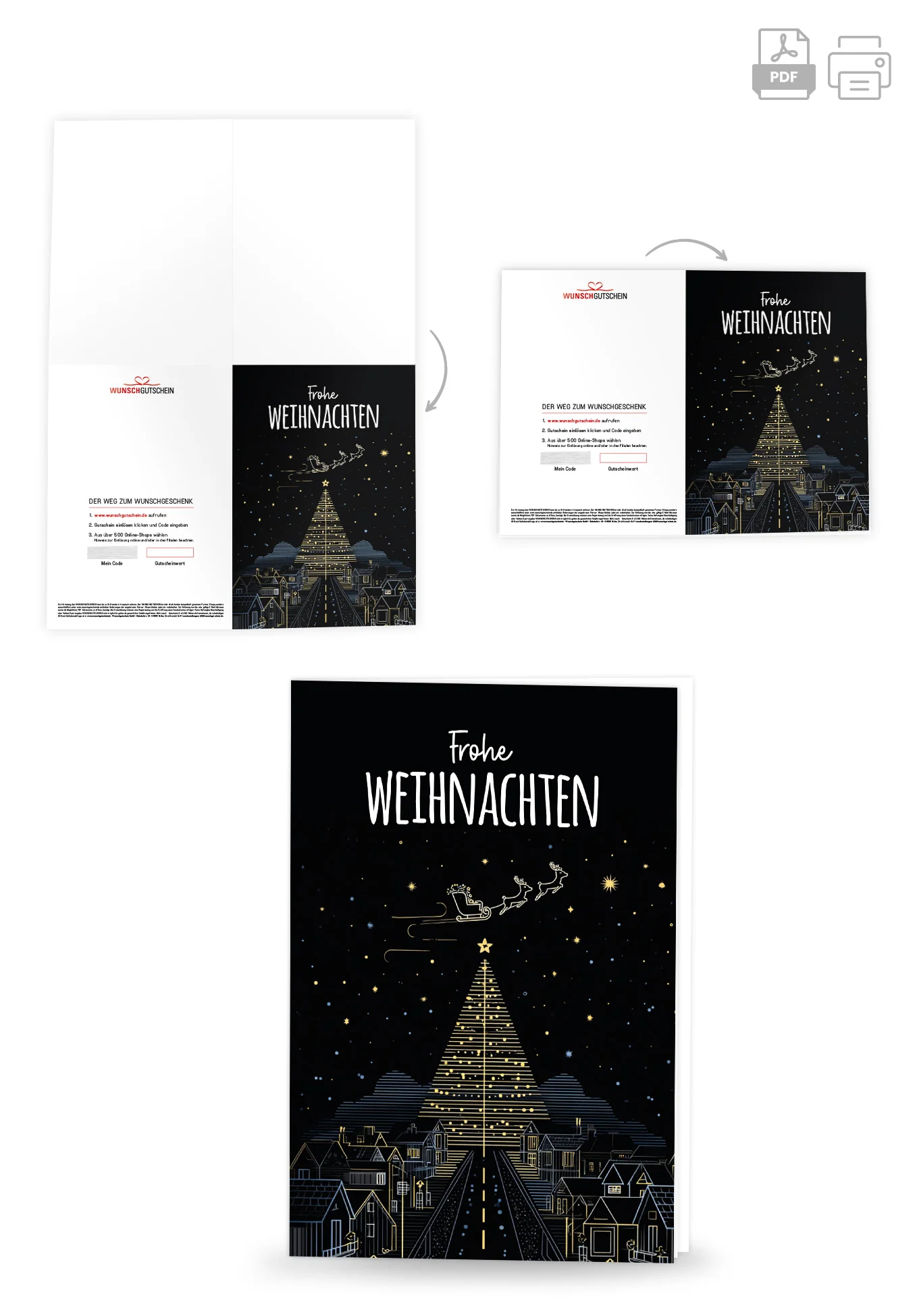 Frohe Weihnachten - Stadt Tannenbaum - Image 4