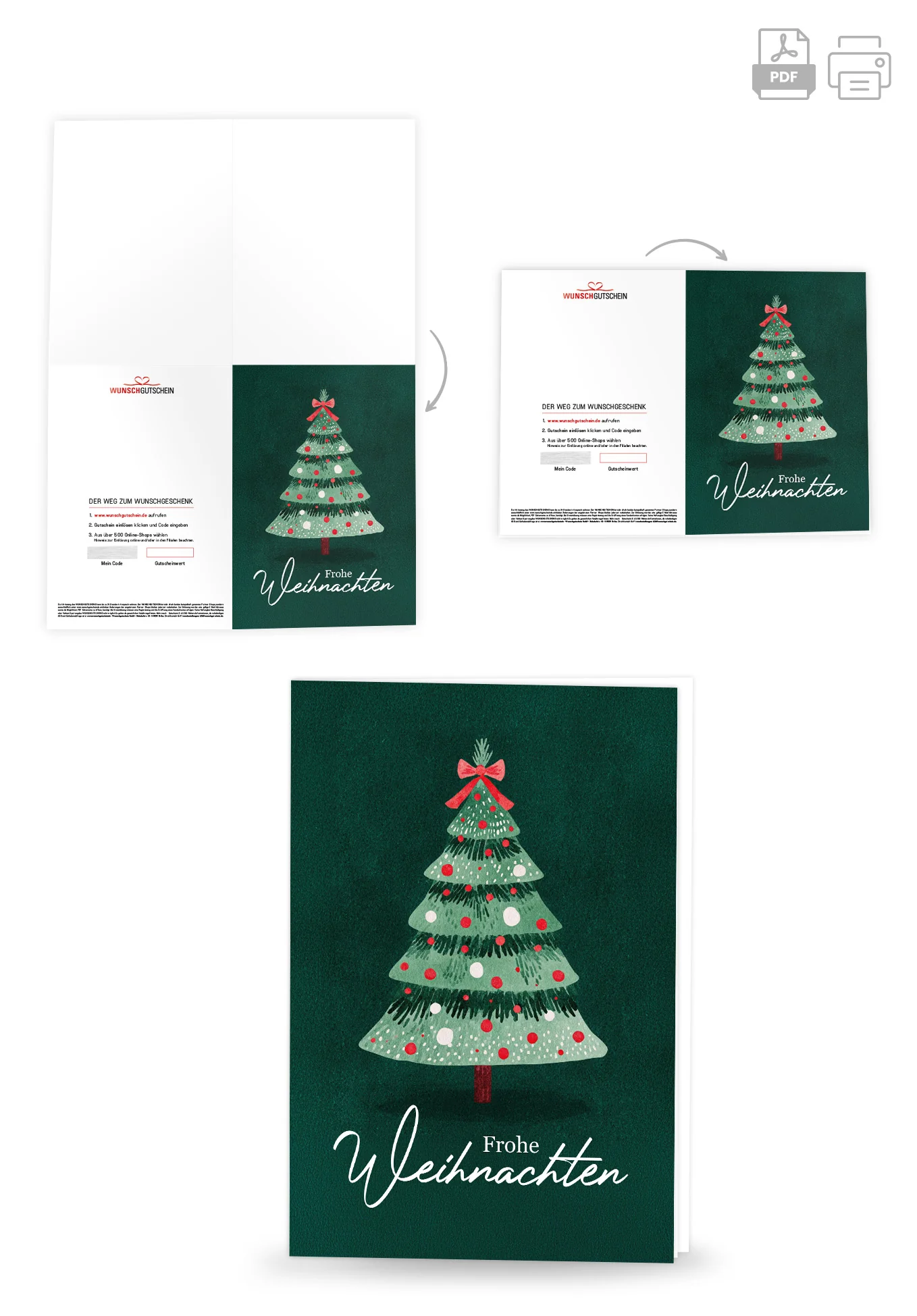 Frohe Weihnachten - Tannenbaum Grün PDF - Image 4