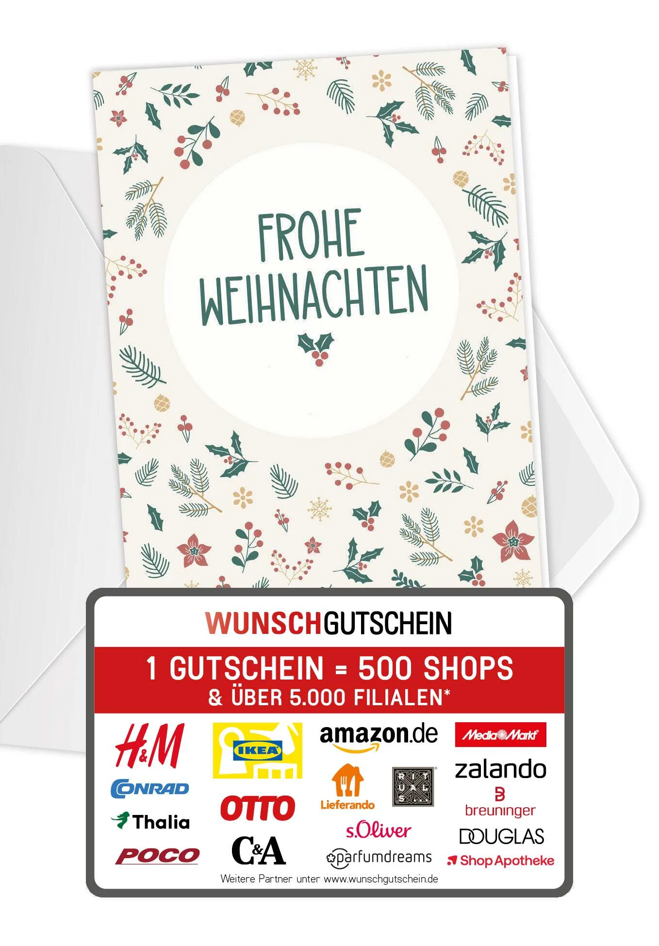 Frohe Weihnachten - Zweige