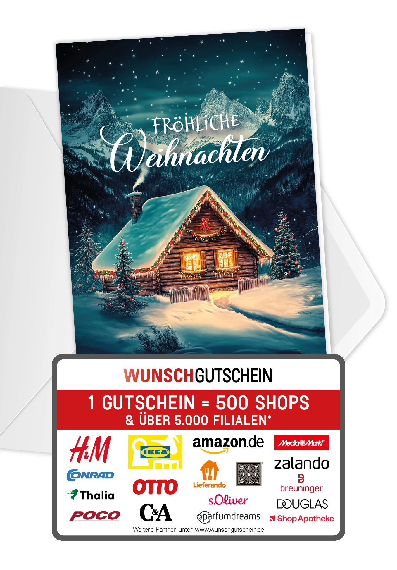 Fröhliche Weihnachten - Berghütte PDF