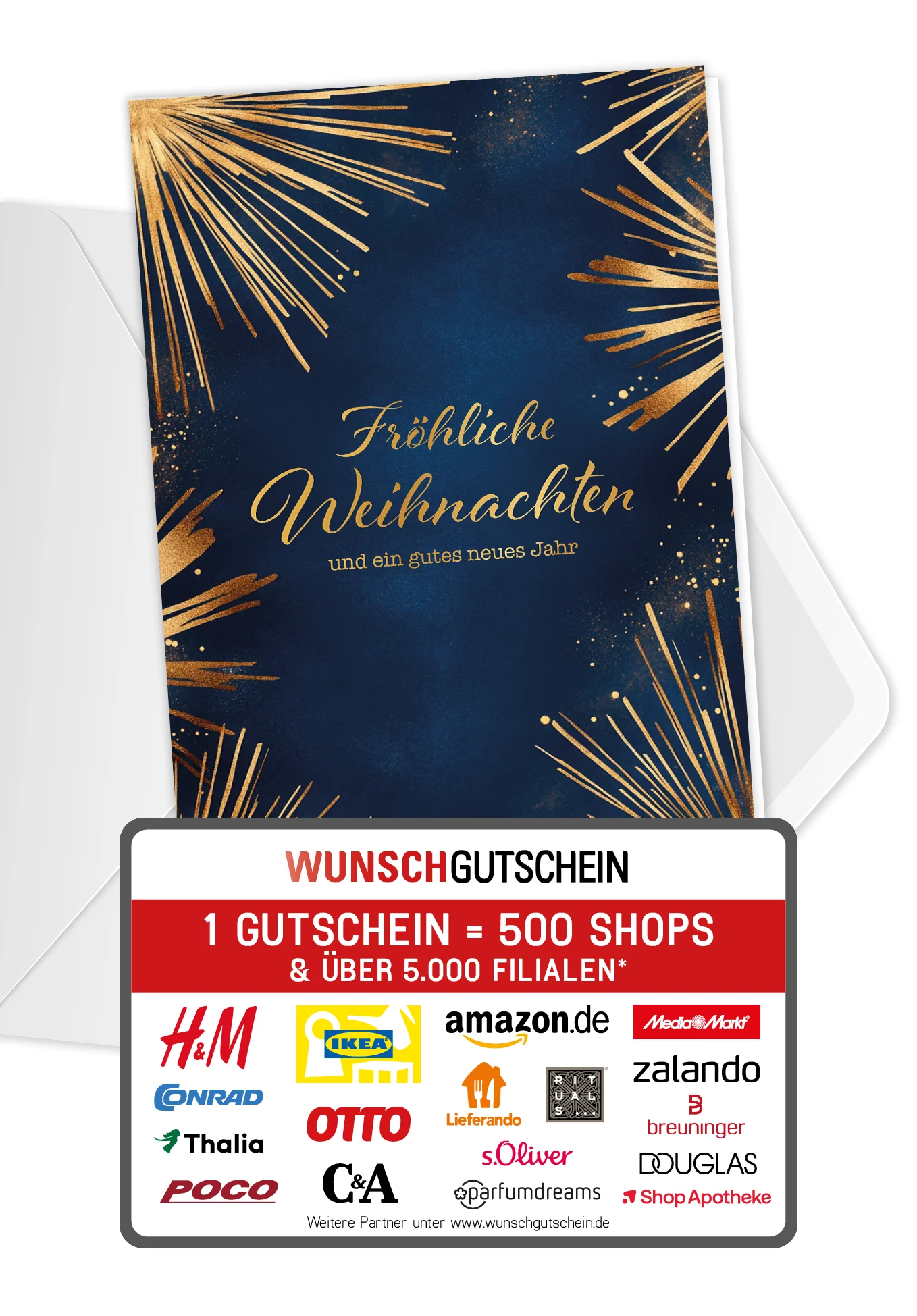 Fröhliche Weihnachten - Feuerwerk